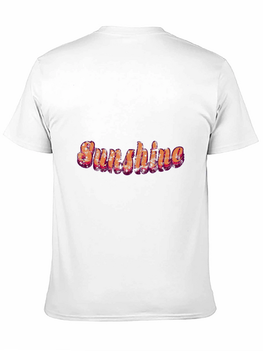 Sunshine Graphic Print Black Casual T-Shirt
