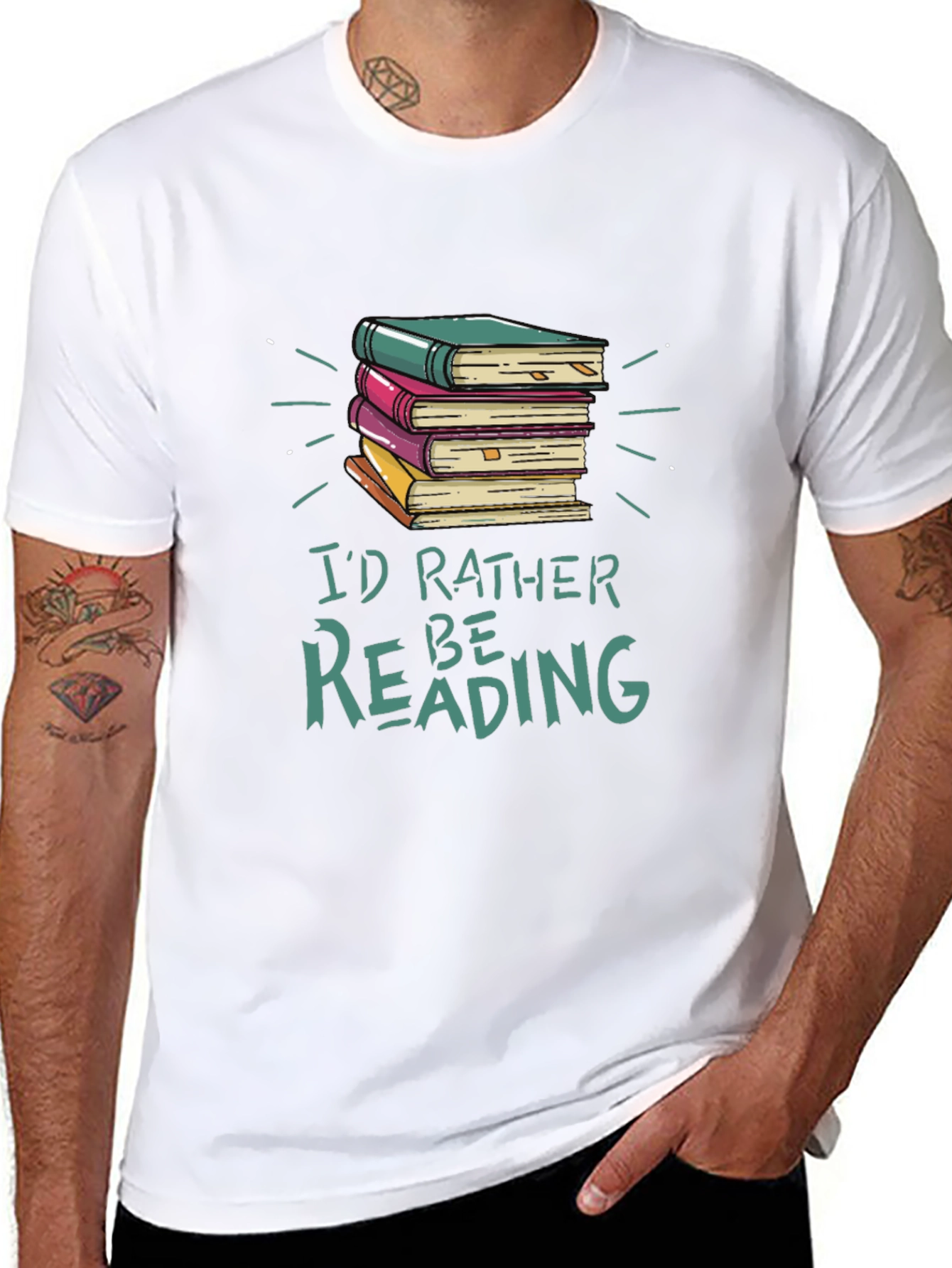 Id Rather Be Reading Book T-Shirt