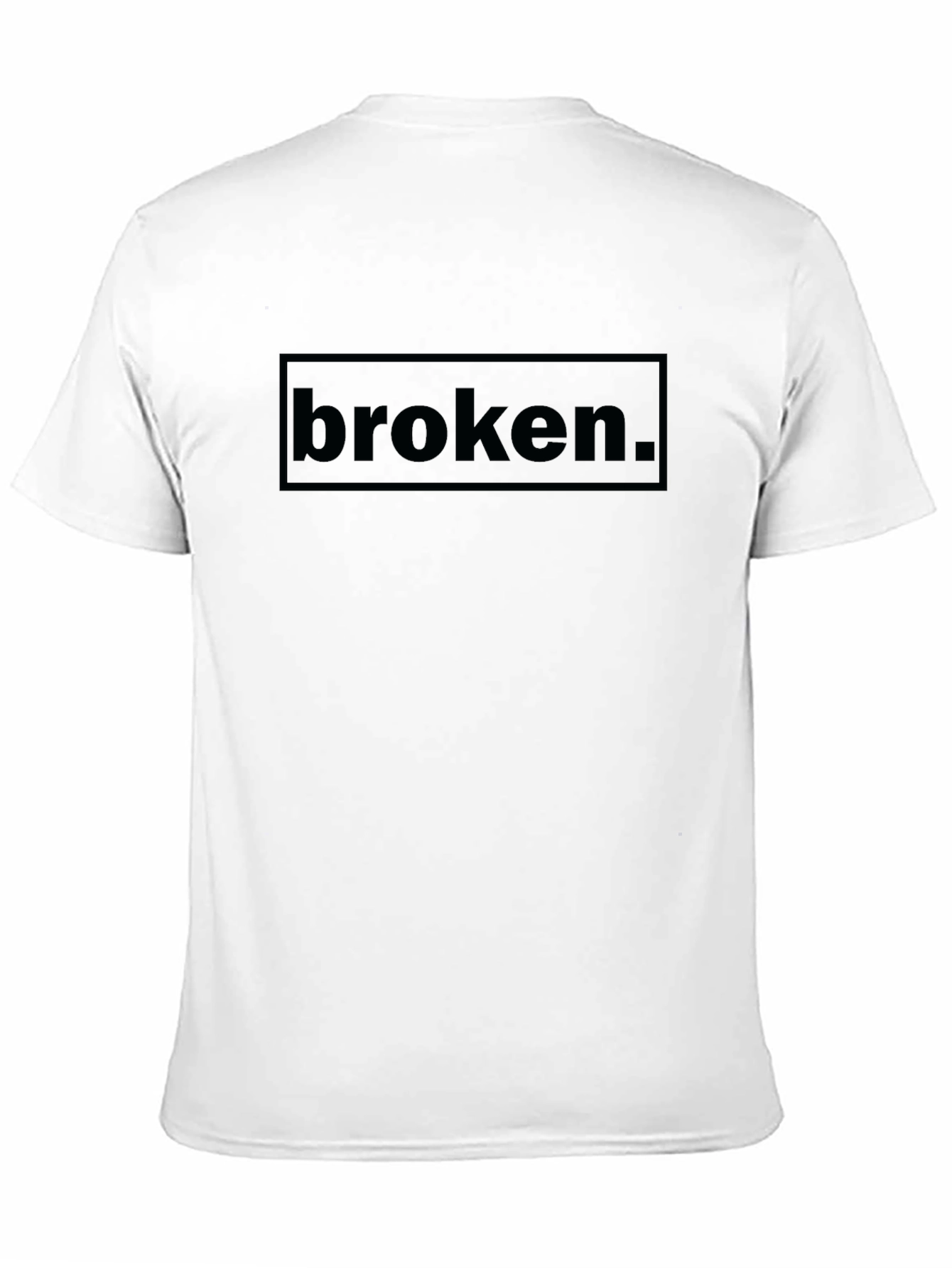 Broken Graphic Tee - Comfort Fit Black T-Shirt