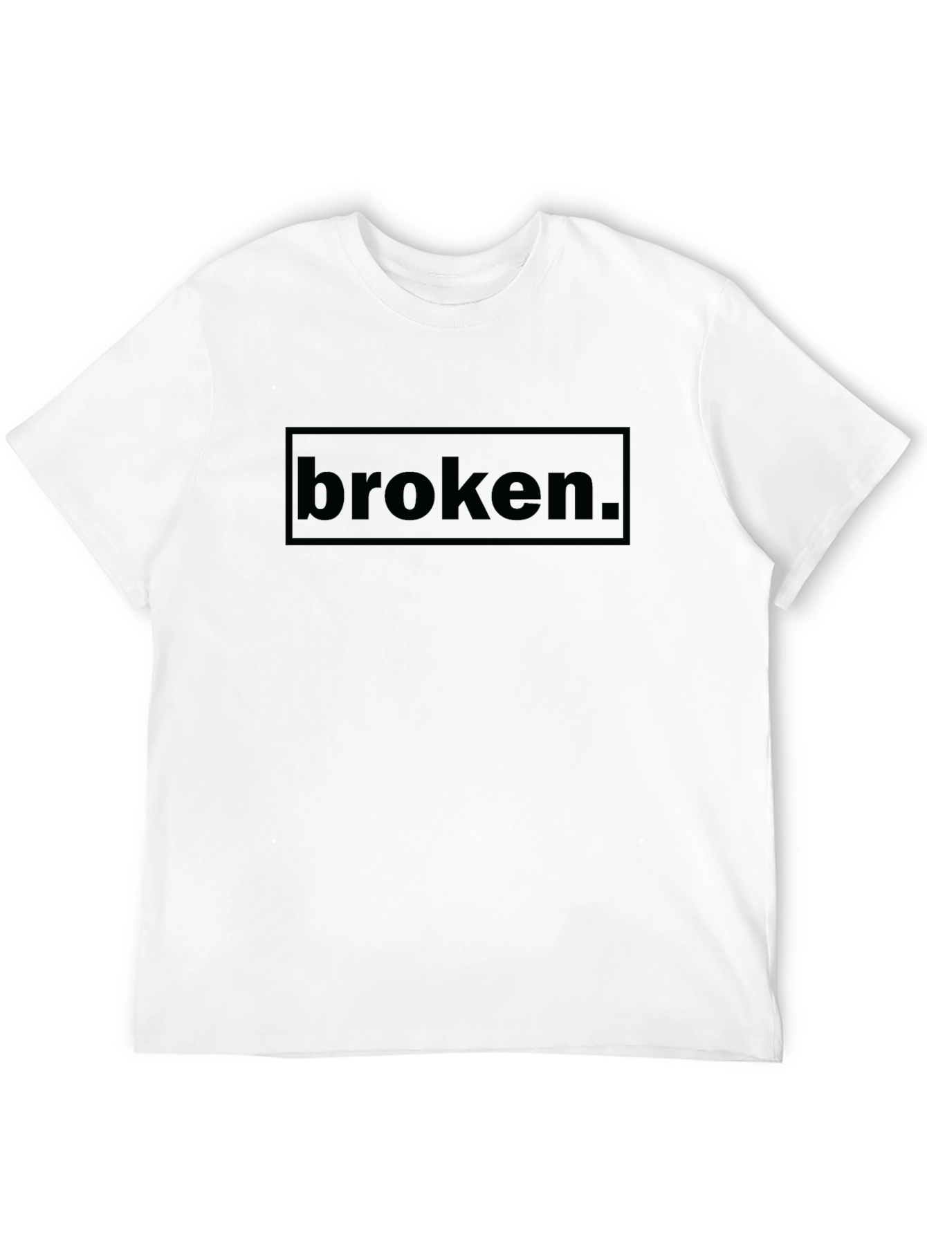 Broken Graphic Tee - Comfort Fit Black T-Shirt