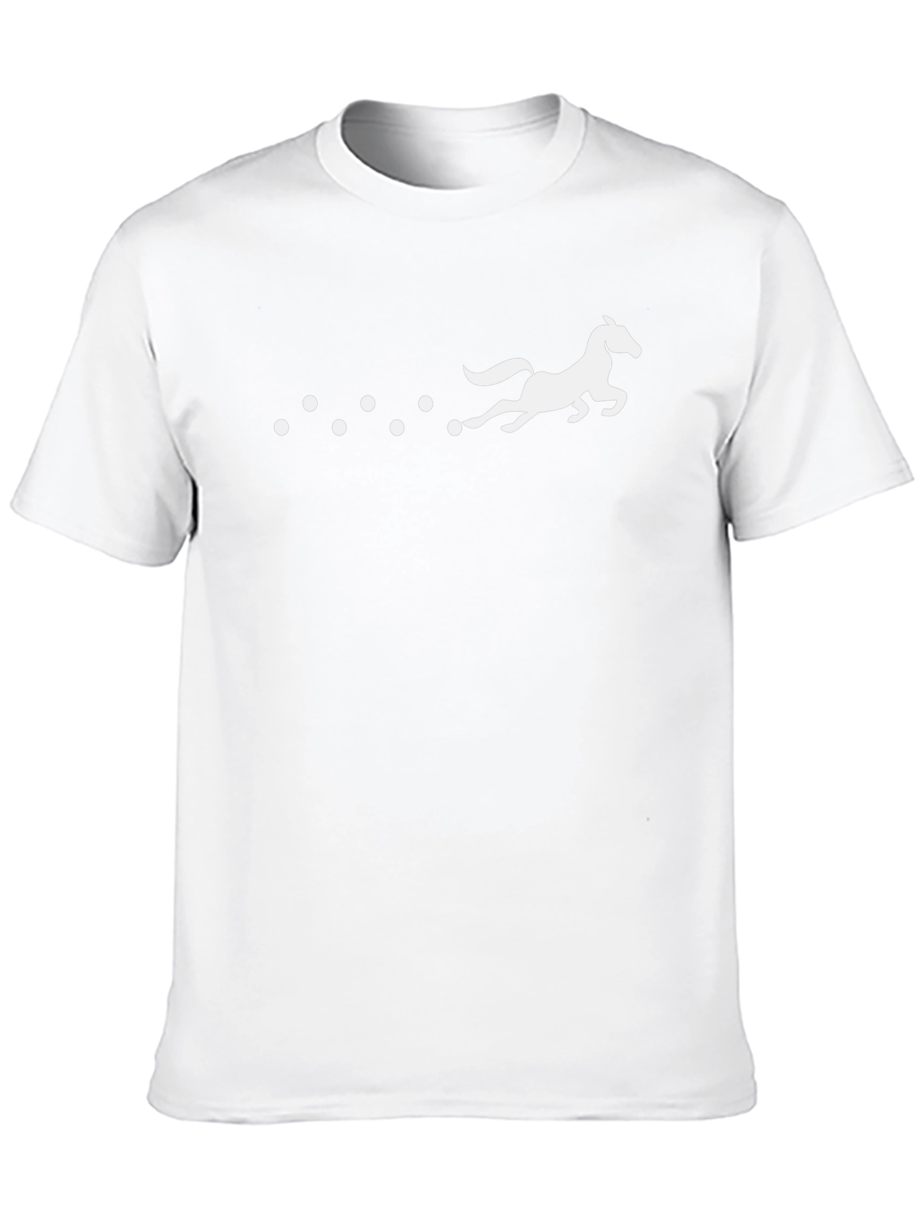 Horse Silhouette Graphic Tee - Black
