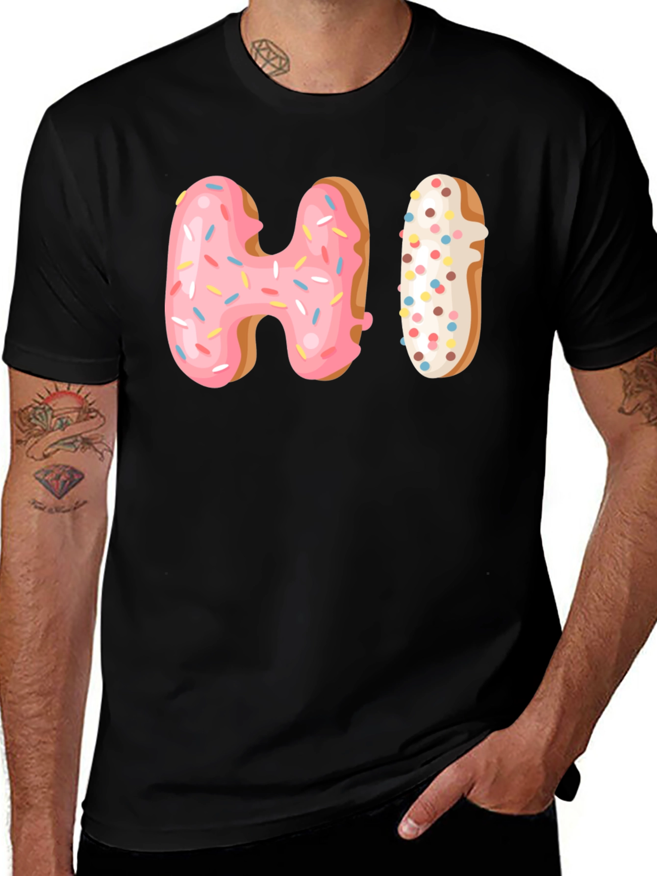 Donut HI Graphic T-Shirt