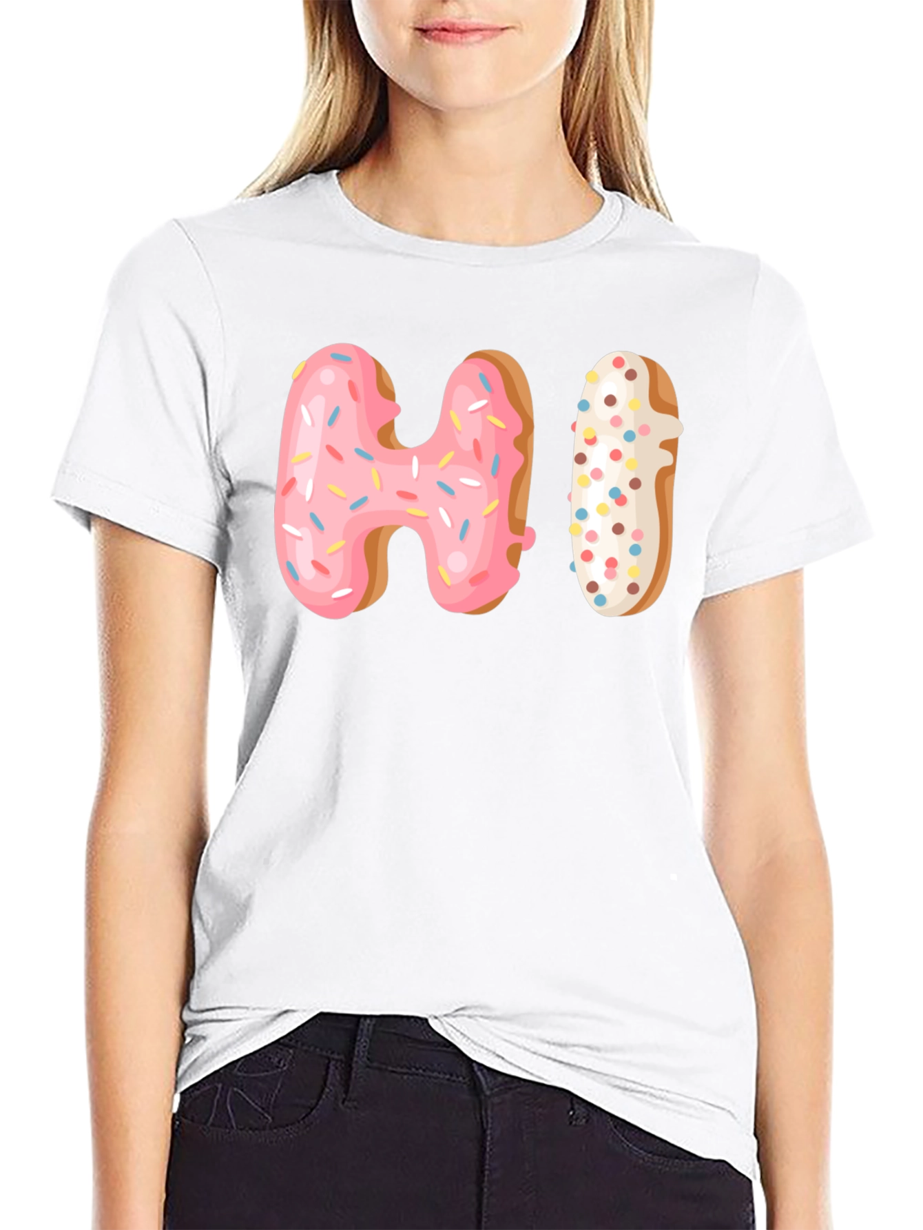 Donut HI Graphic T-Shirt