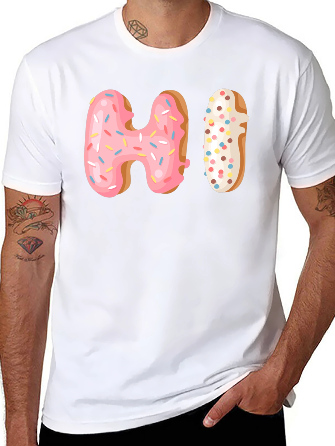 Donut HI Graphic T-Shirt
