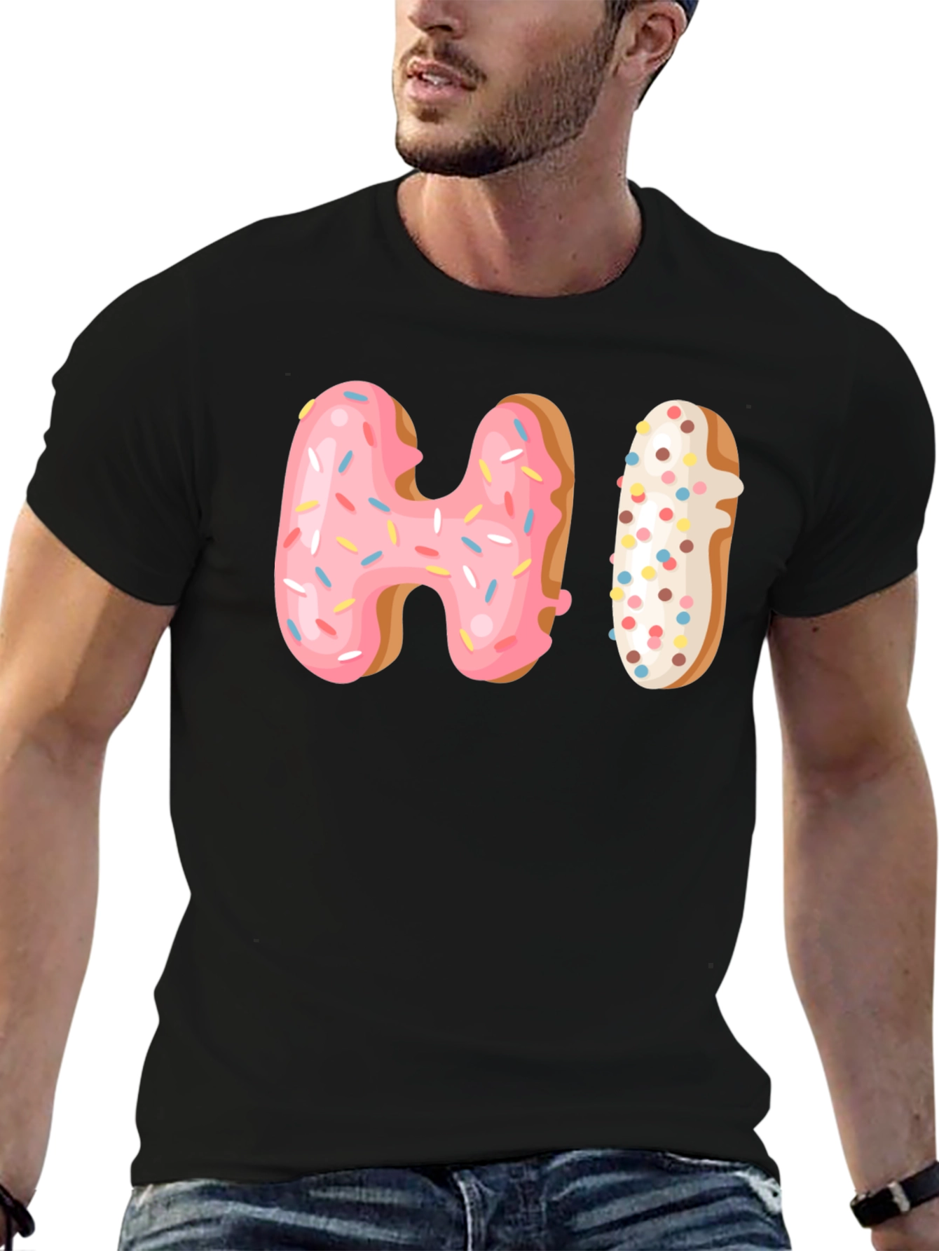 Donut HI Graphic T-Shirt