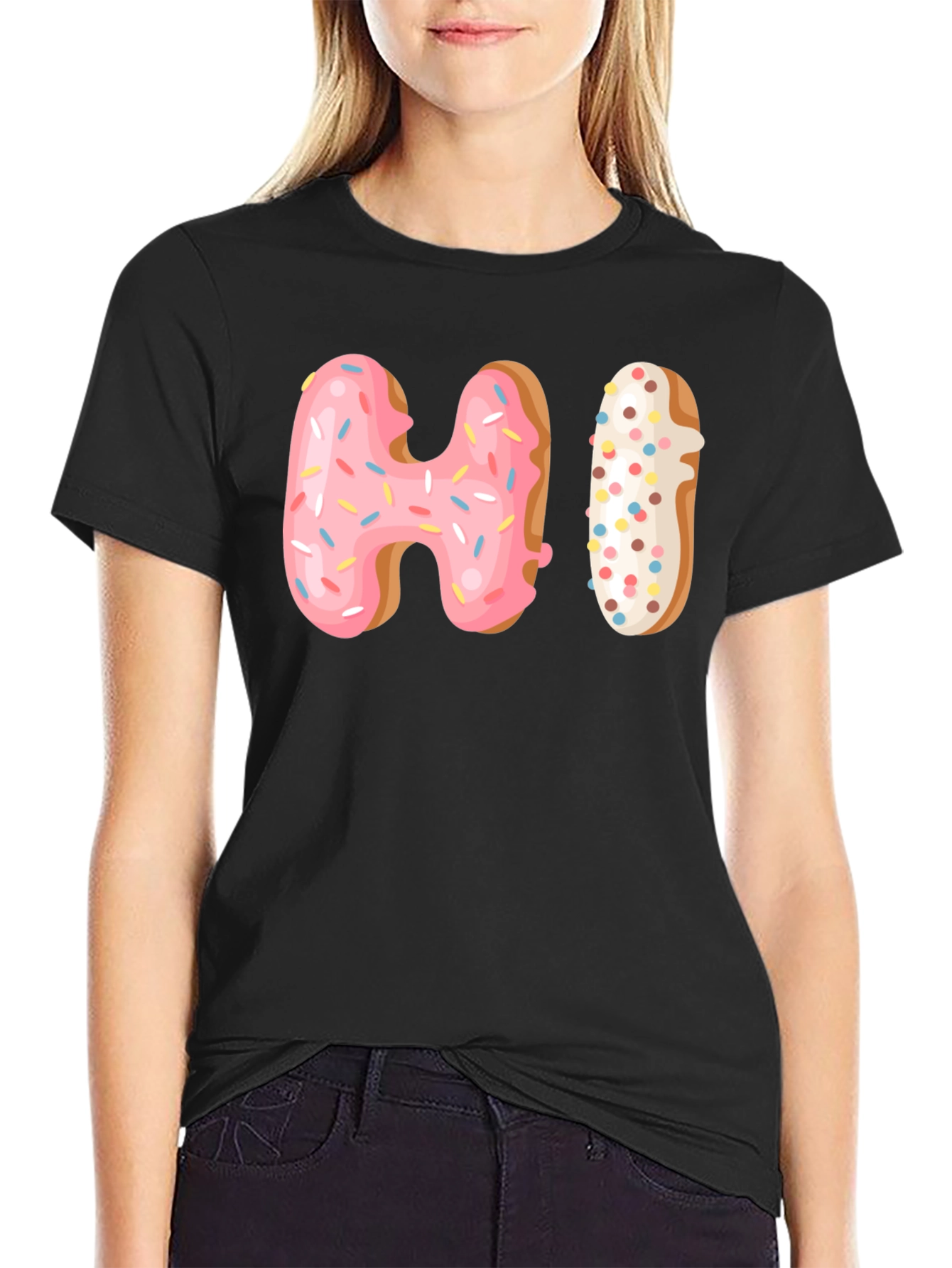 Donut HI Graphic T-Shirt