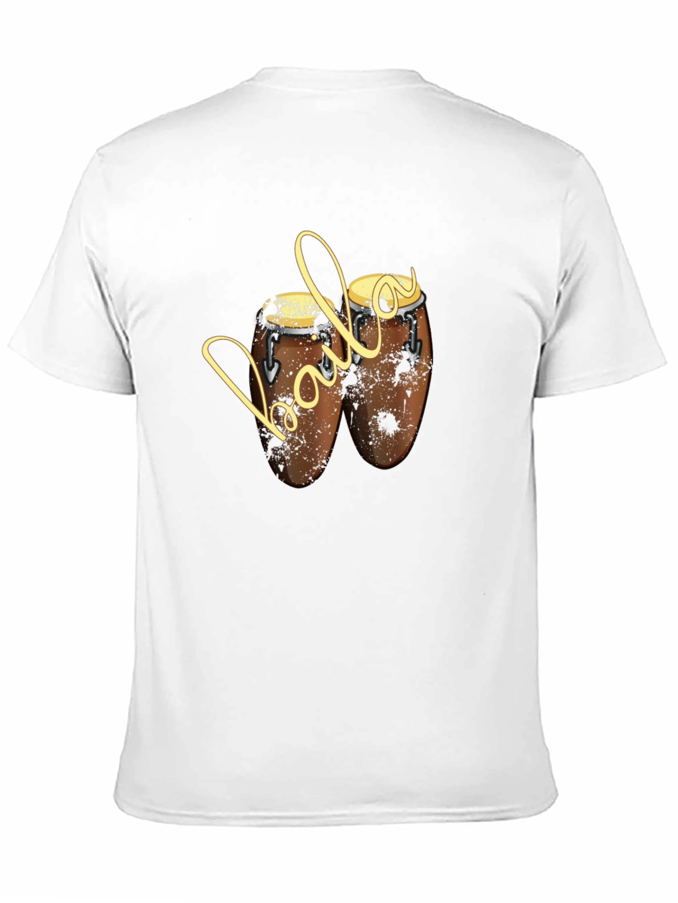 Baila Conga Drum T-Shirt - Black