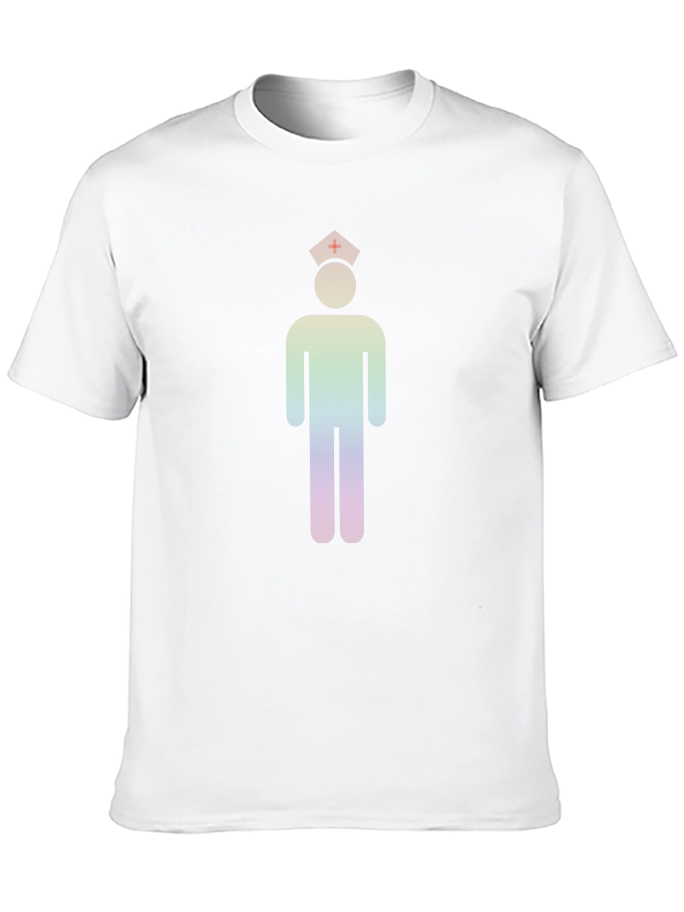 Rainbow Nurse Icon Black T-Shirt