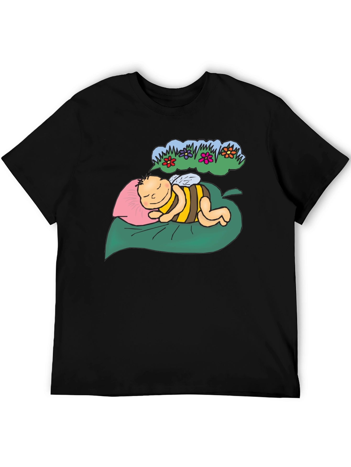 Dreaming Bee Graphic Tee - Black