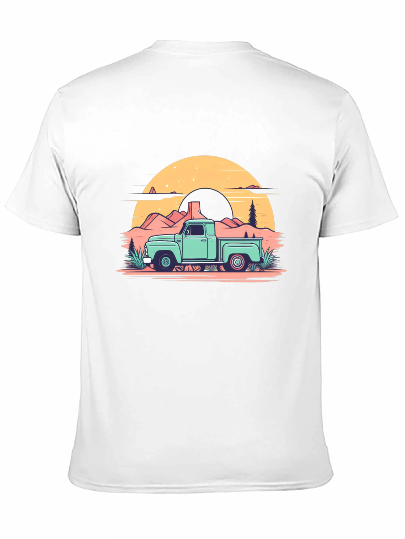 Retro Truck Graphic Tee - Black
