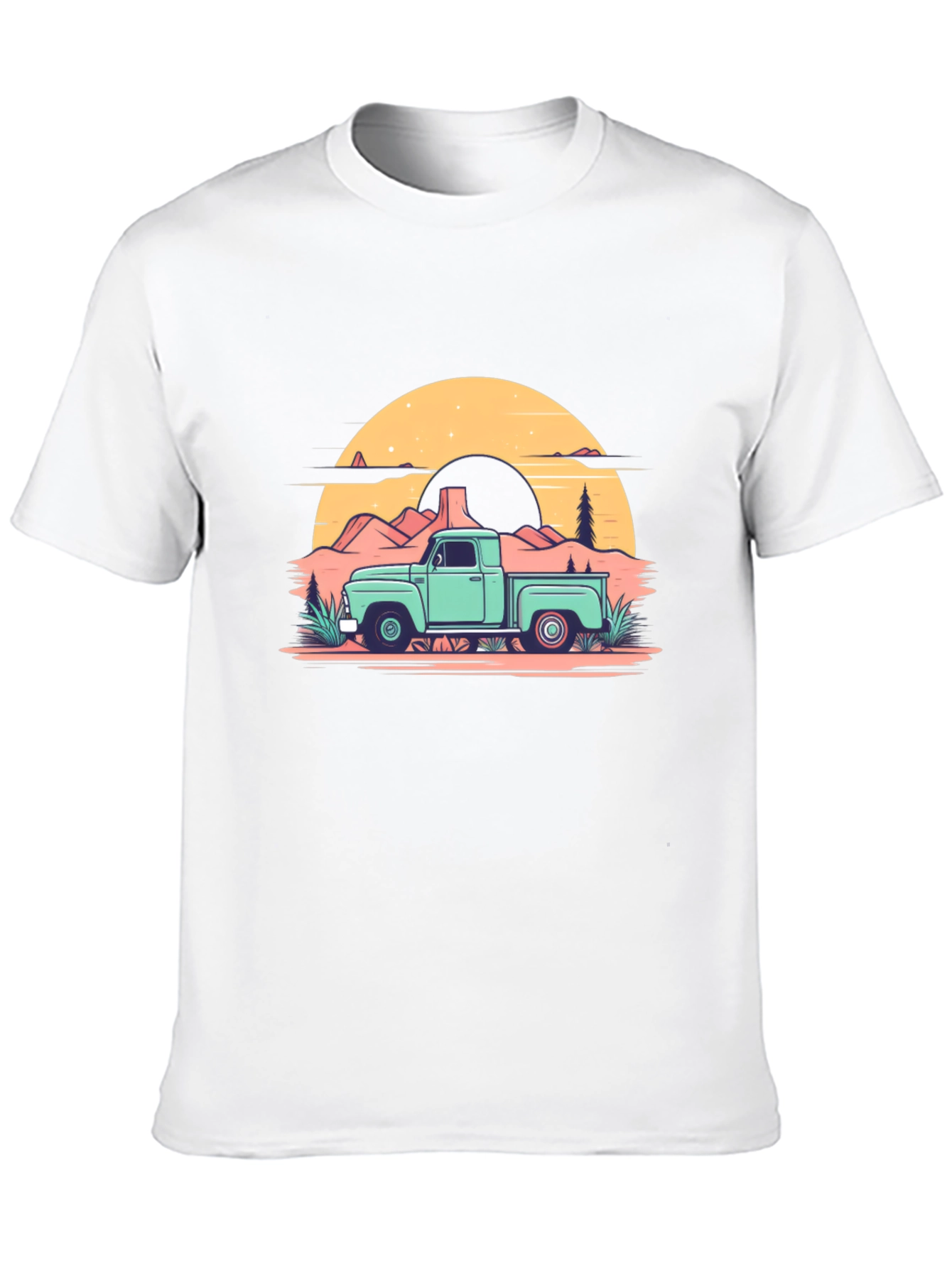 Retro Truck Graphic Tee - Black