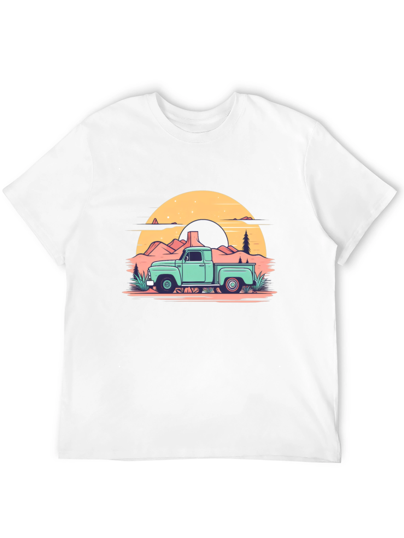 Retro Truck Graphic Tee - Black