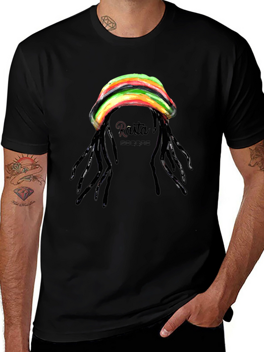 Rasta Reggae T-Shirt - Black Graphic Tee