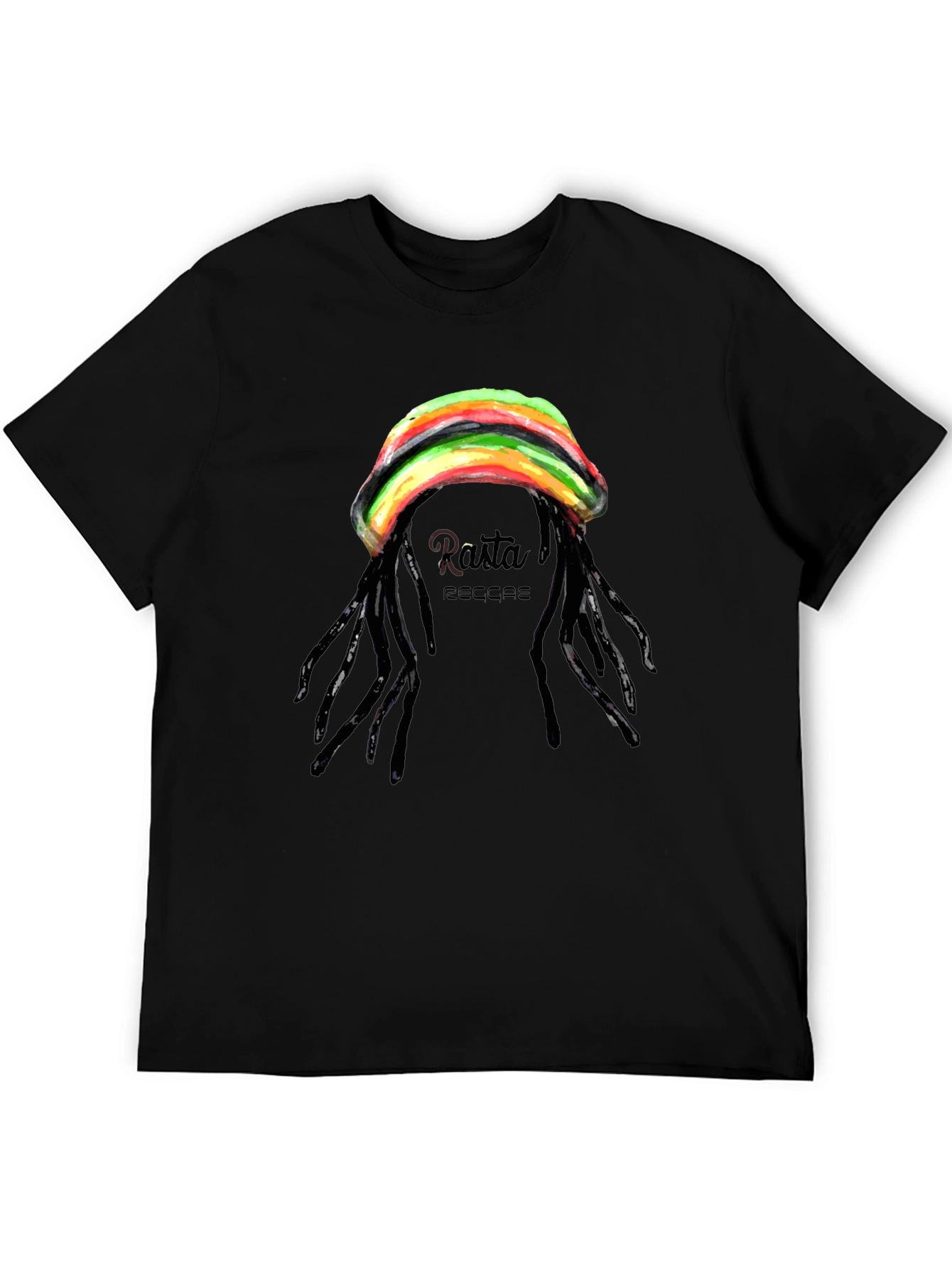 Rasta Reggae T-Shirt - Black Graphic Tee
