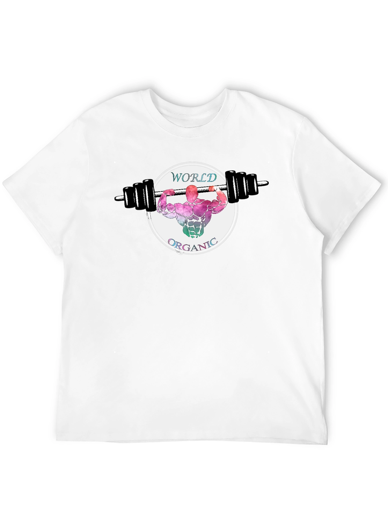 World Organic Fitness Black T-Shirt