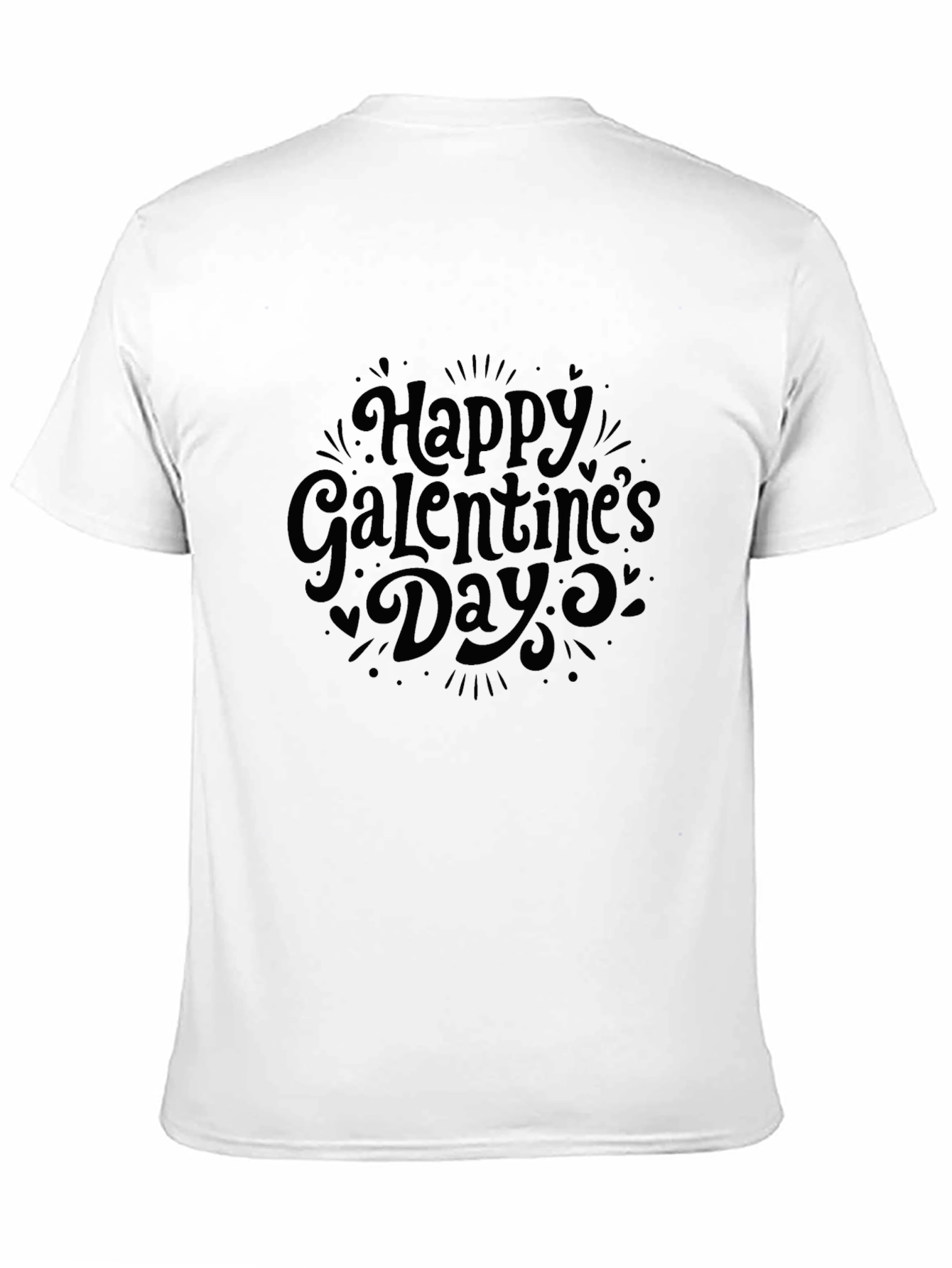 Happy Galentines Day Black Graphic Tee