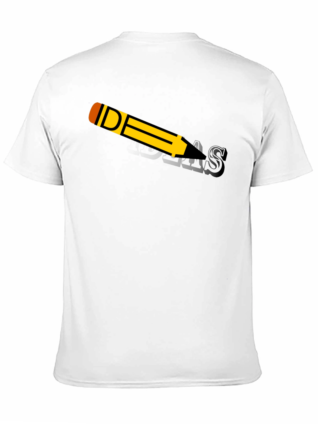 Ideas Pencil Black Graphic T-Shirt