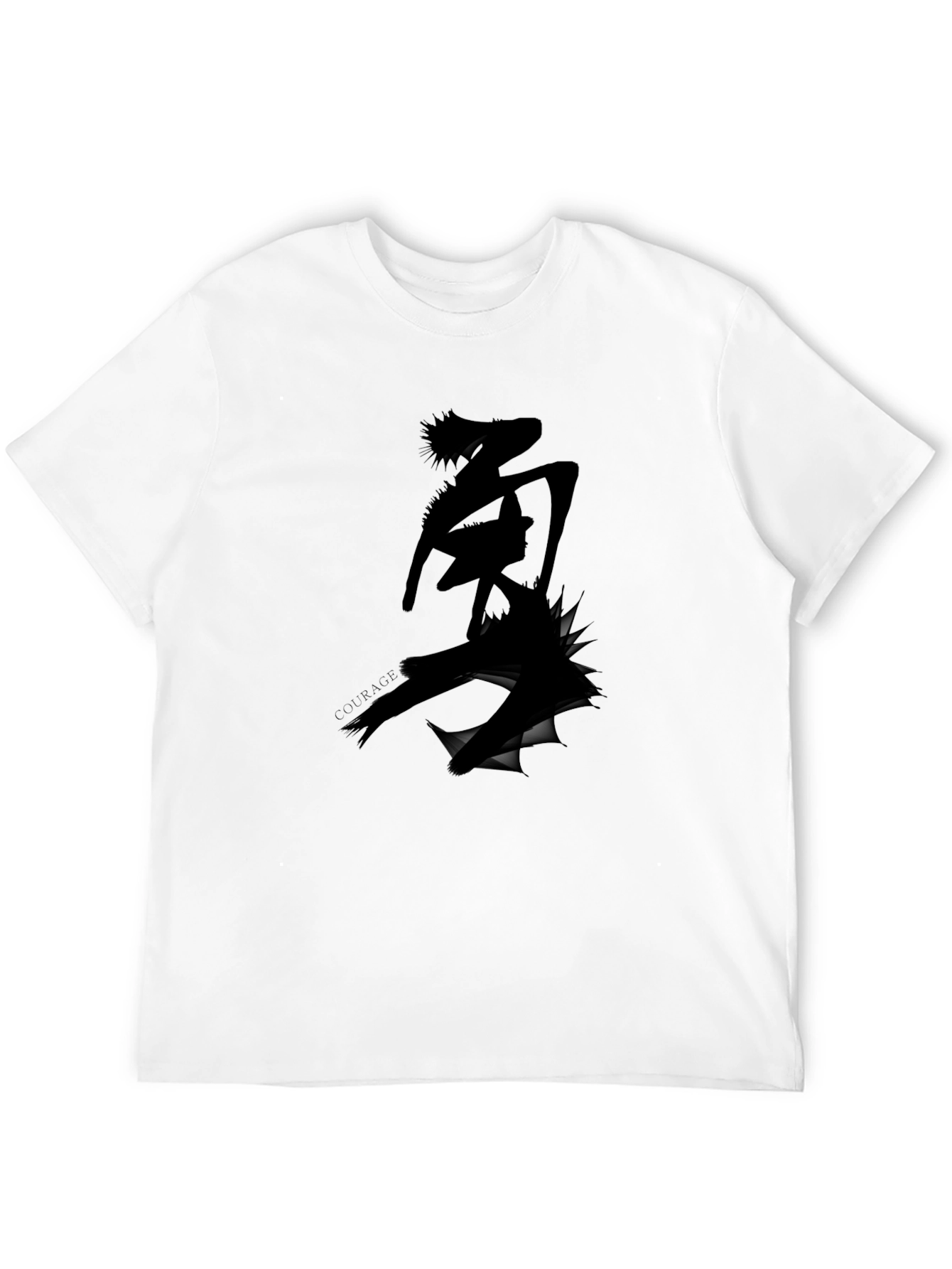 Edgy Graphic Tee - Ripped Anime Design