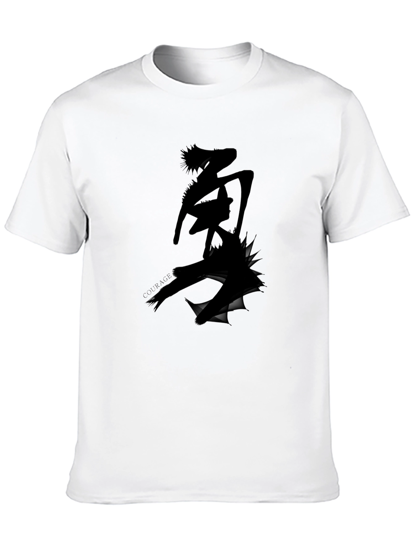 Edgy Graphic Tee - Ripped Anime Design