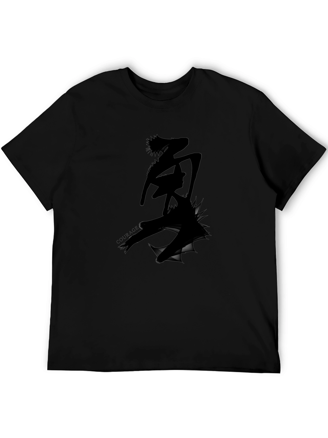 Edgy Graphic Tee - Ripped Anime Design