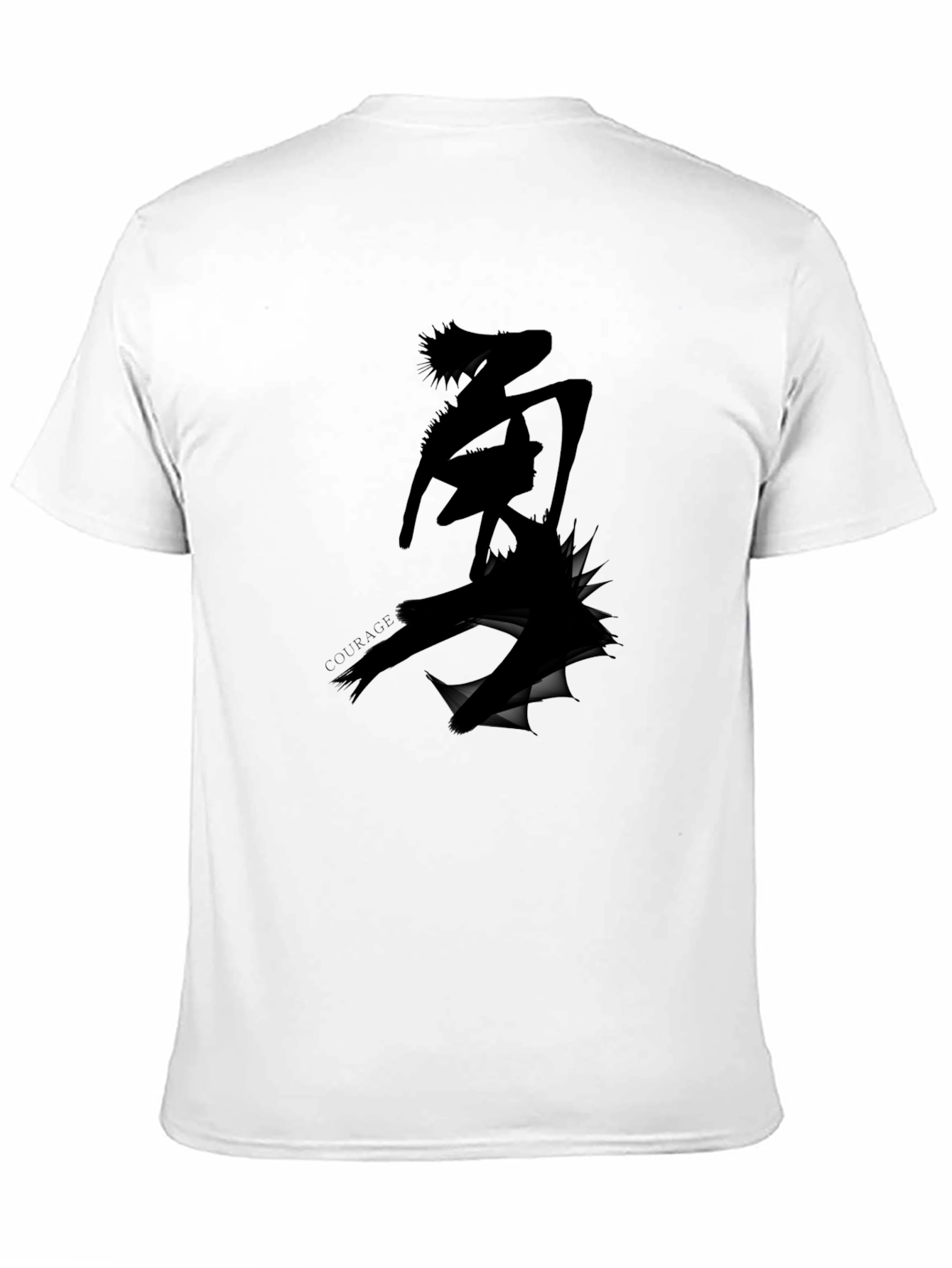 Edgy Graphic Tee - Ripped Anime Design