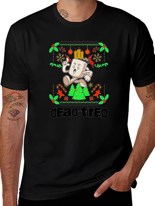 Dead Tired Holiday Graphic Tee
