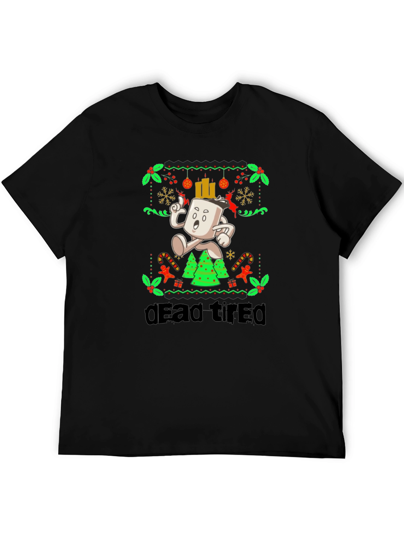 Dead Tired Holiday Graphic Tee