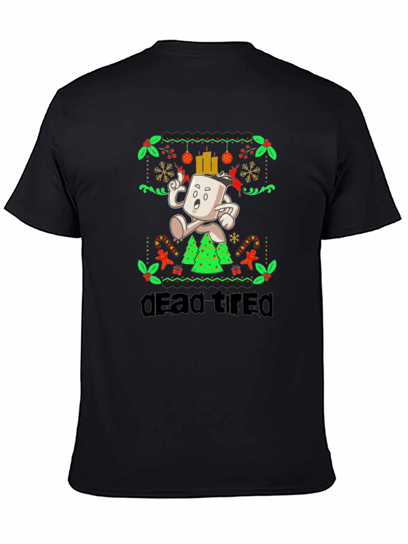 Dead Tired Holiday Graphic Tee