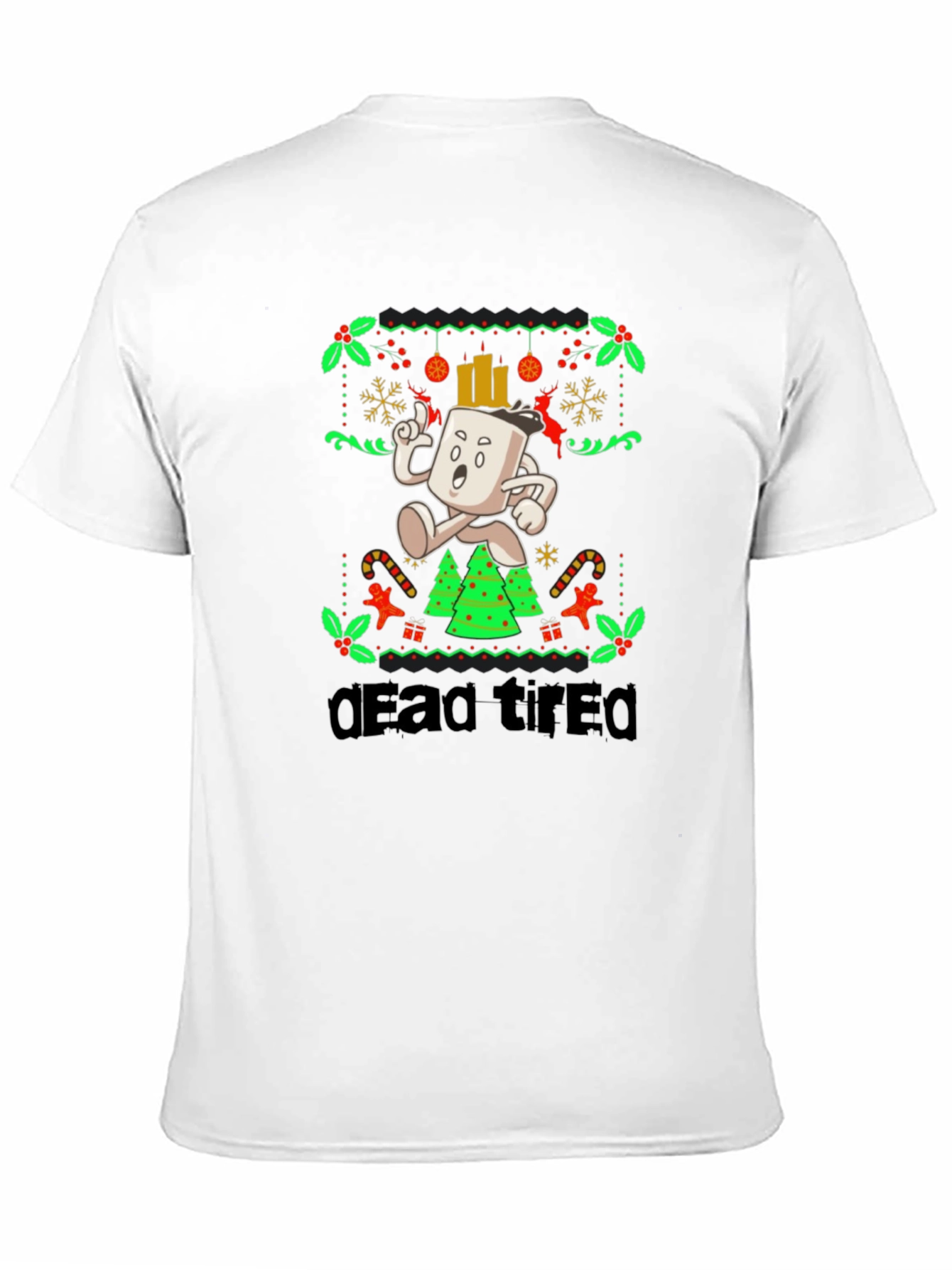 Dead Tired Holiday Graphic Tee