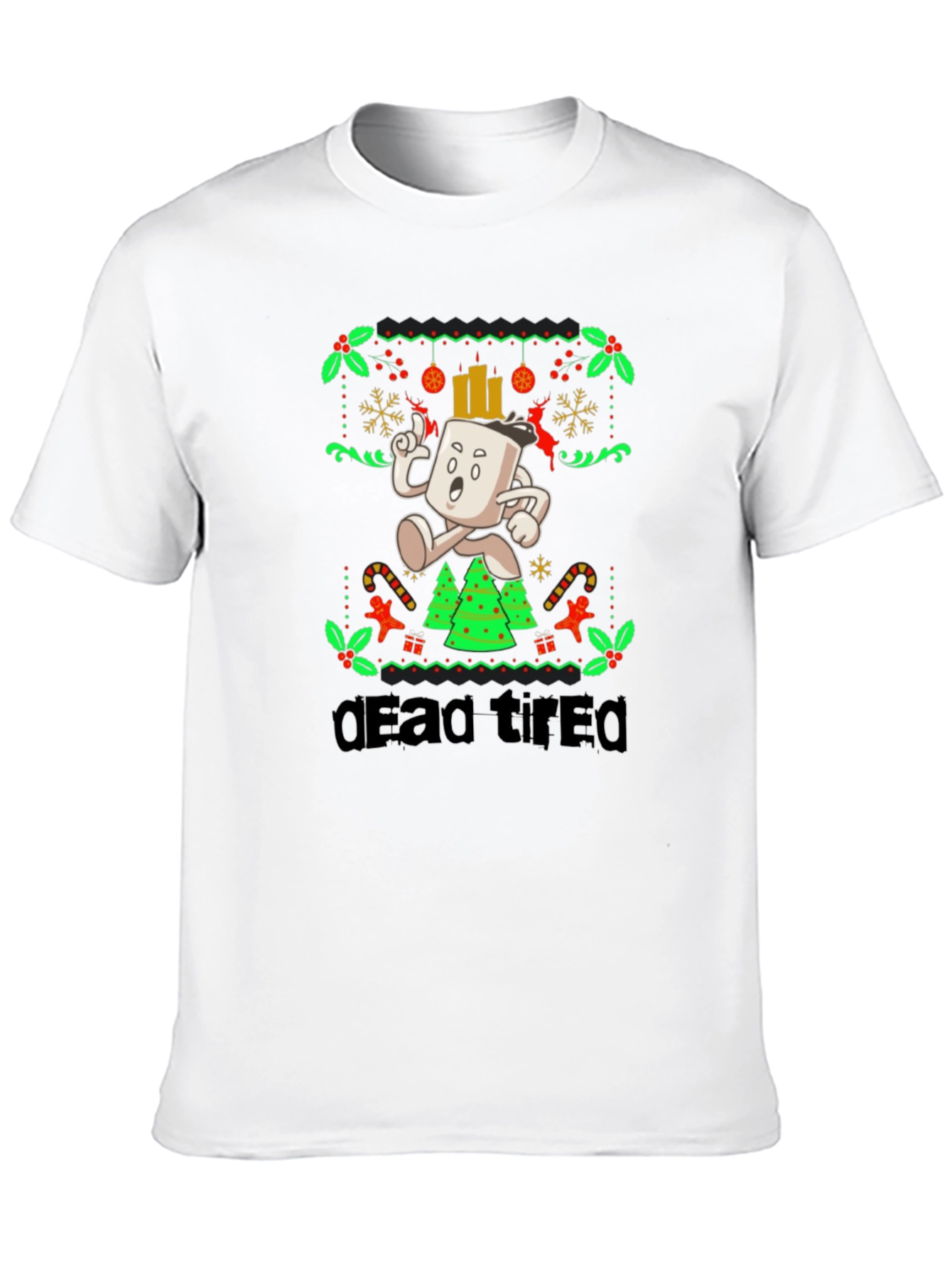 Dead Tired Holiday Graphic Tee