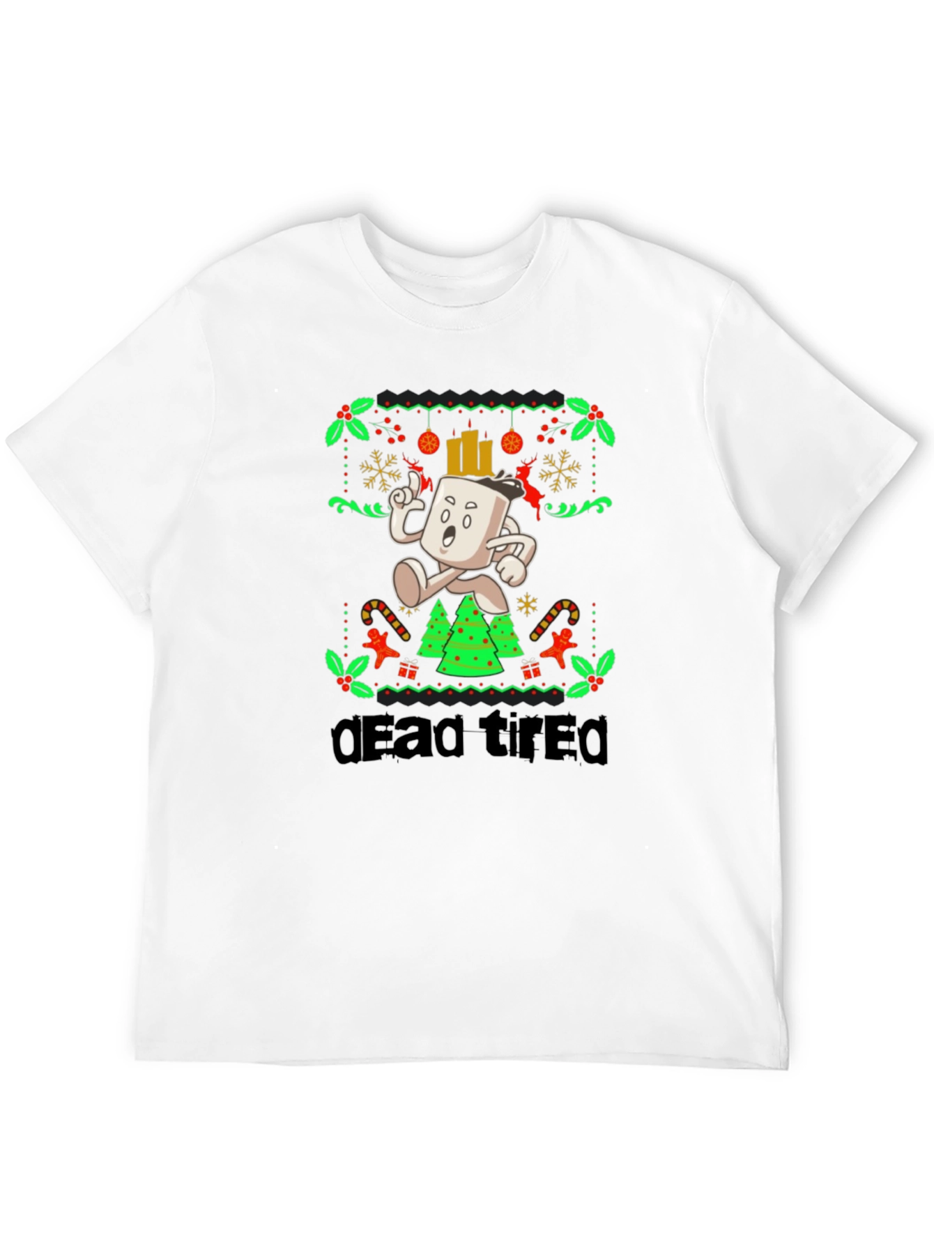 Dead Tired Holiday Graphic Tee