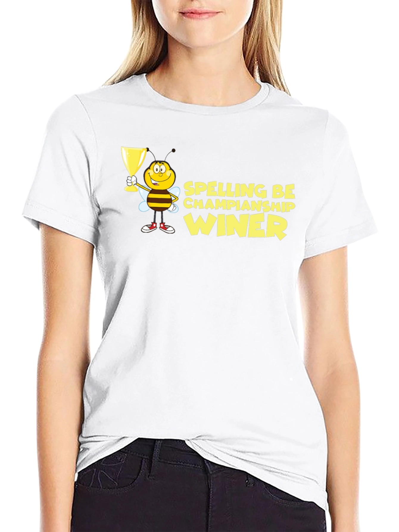 Spelling Bee Champion Winner Black T-Shirt
