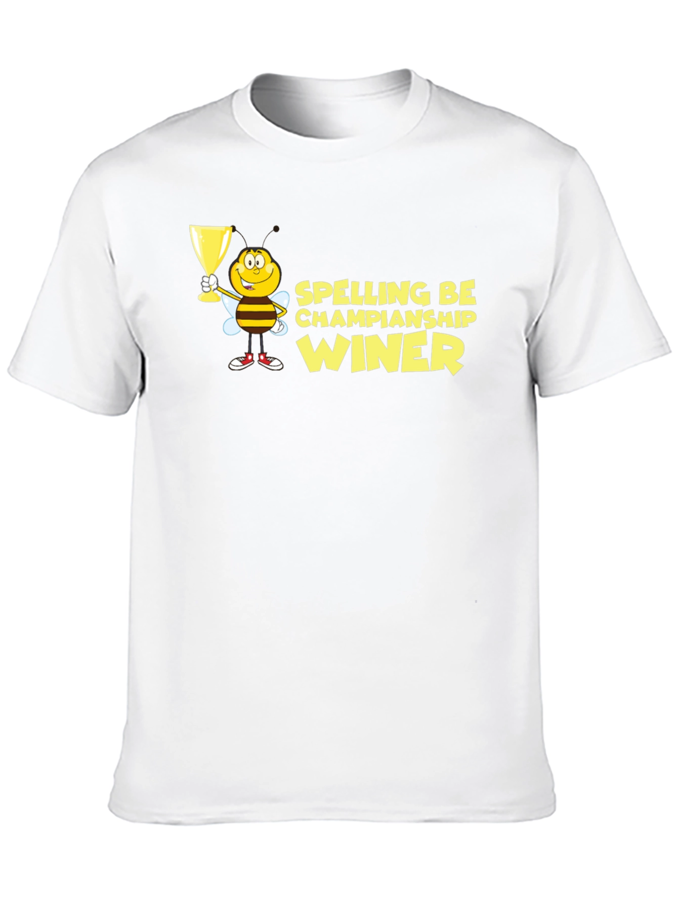 Spelling Bee Champion Winner Black T-Shirt