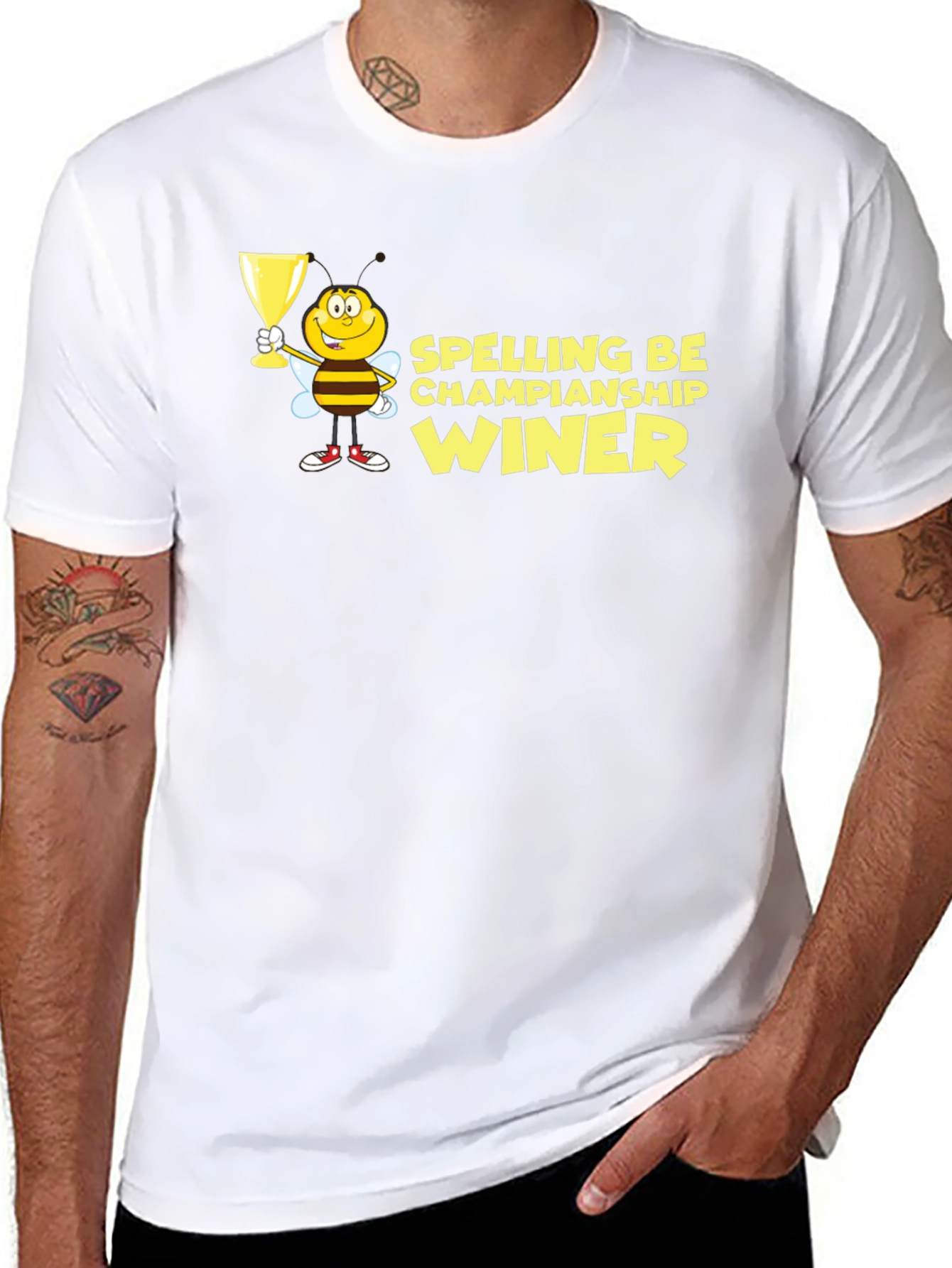 Spelling Bee Champion Winner Black T-Shirt
