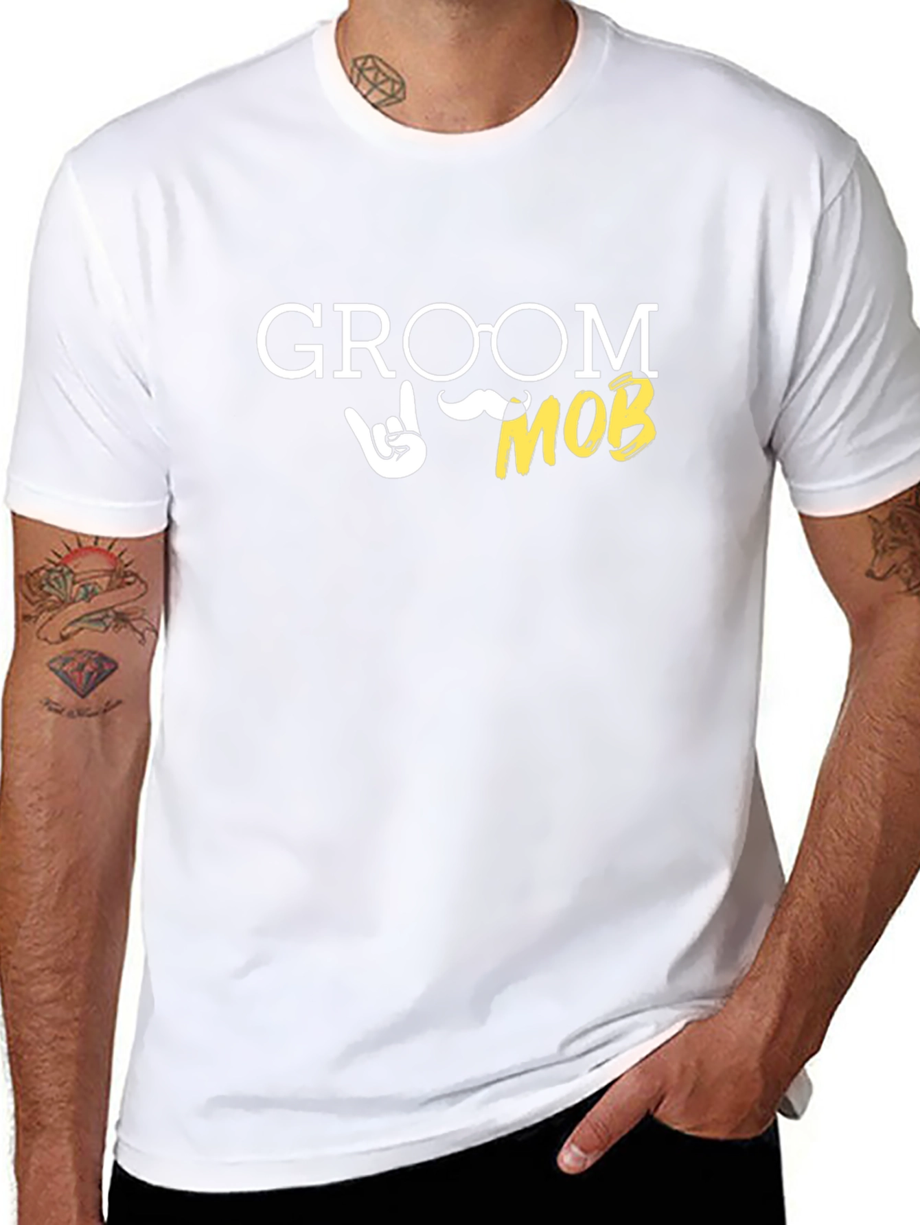 Groom Mob Novelty T-Shirt - Funny Wedding Apparel