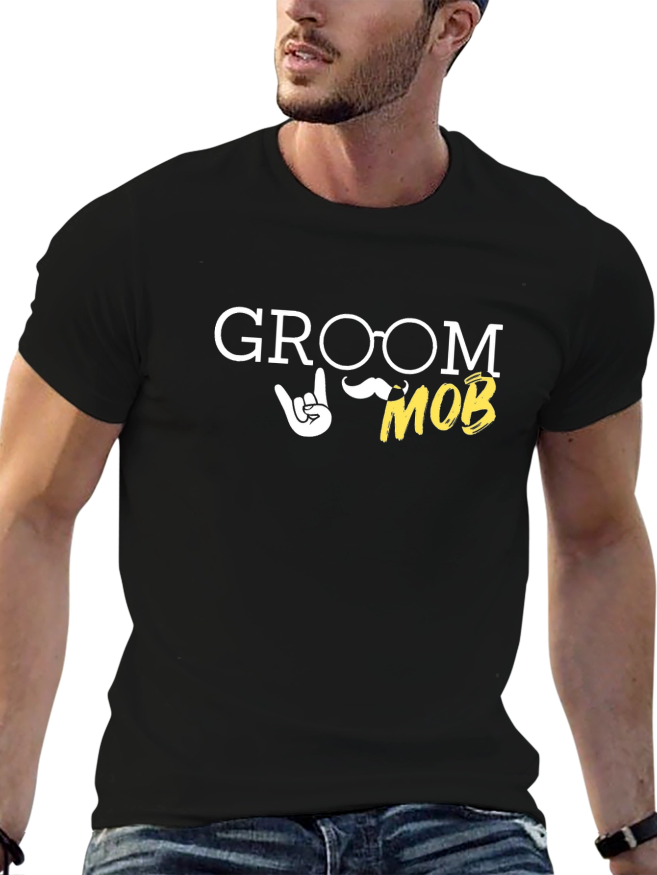 Groom Mob Novelty T-Shirt - Funny Wedding Apparel