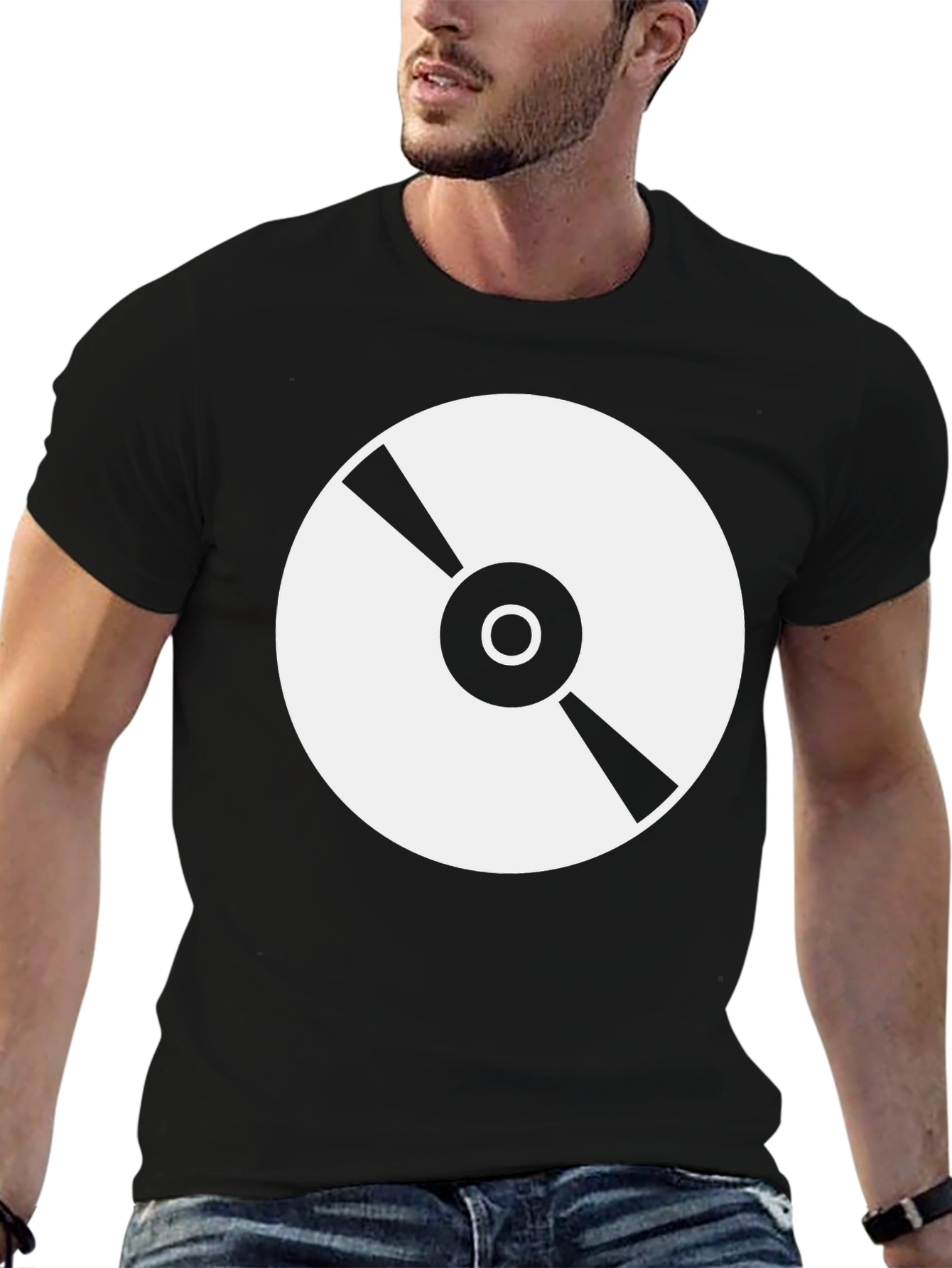 Retro Vinyl Record Graphic T-Shirt