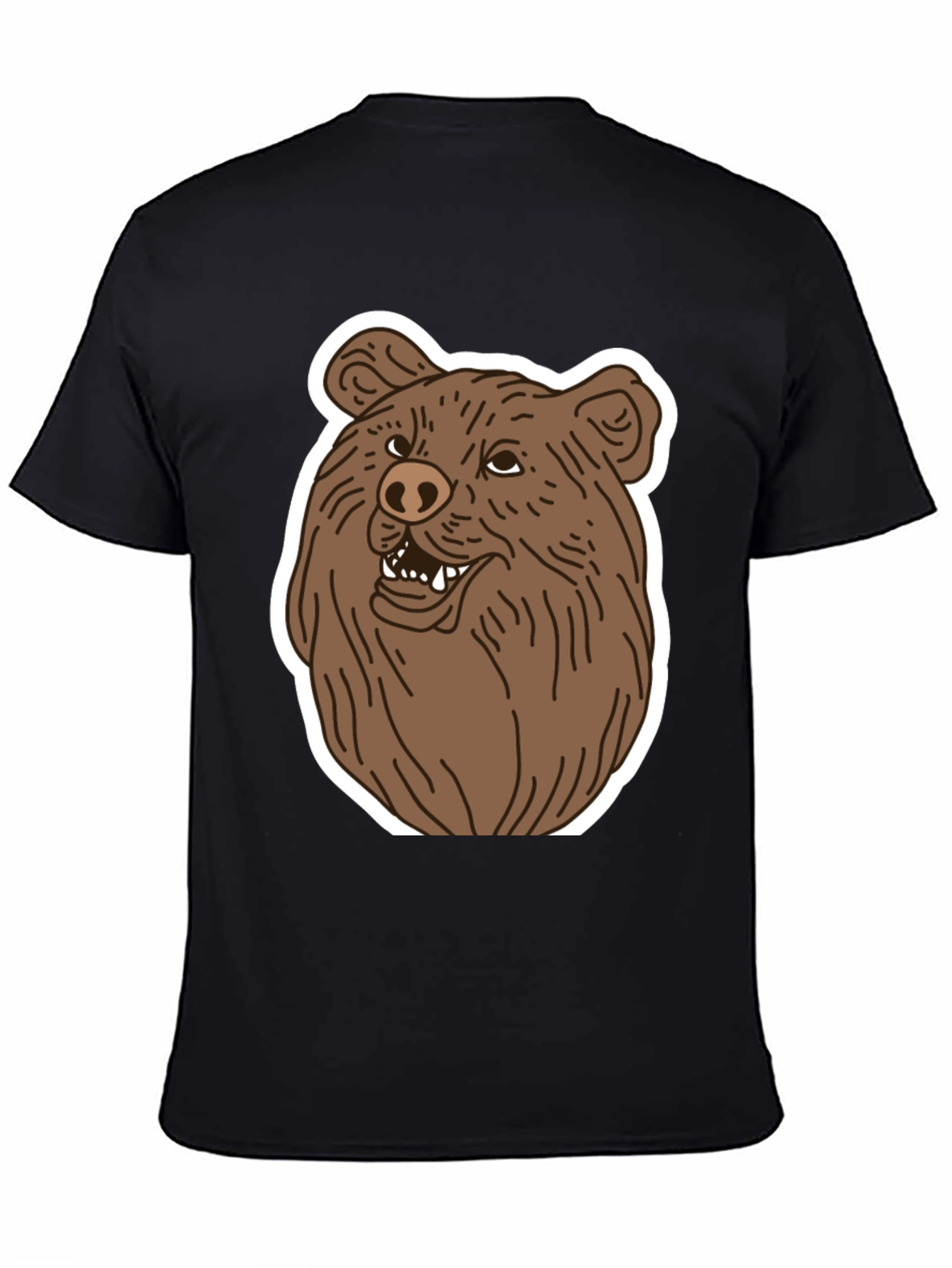 Bear Graphic Tee - Mens Black T-Shirt