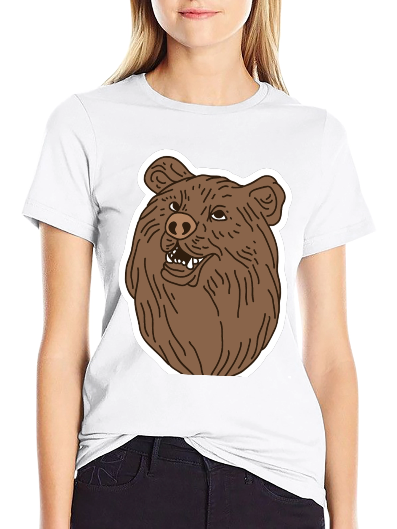 Bear Graphic Tee - Mens Black T-Shirt