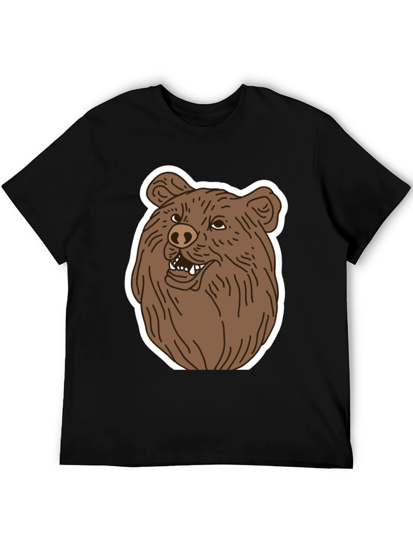 Bear Graphic Tee - Mens Black T-Shirt