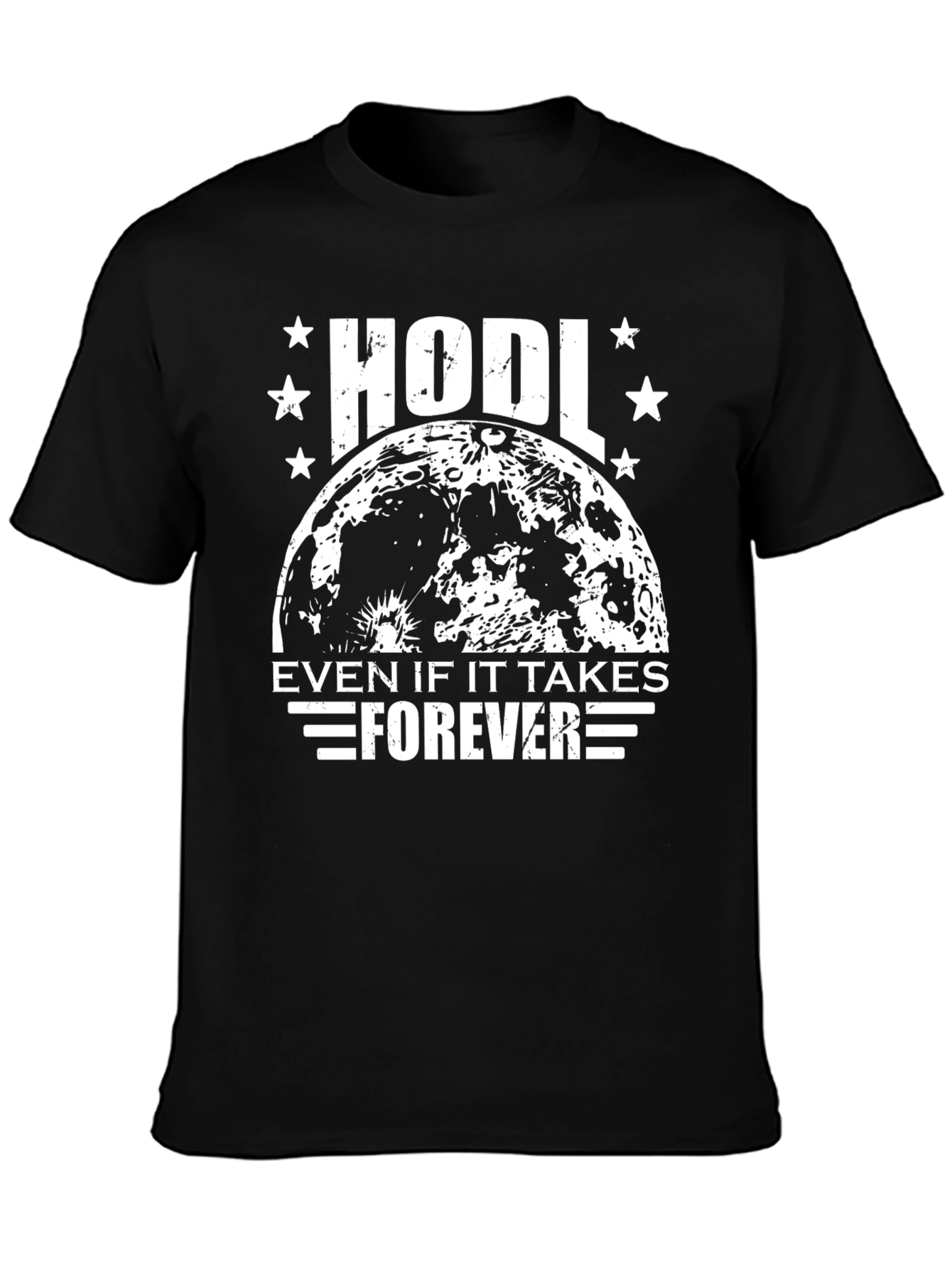 HODL Crypto T-Shirt - Moon Design