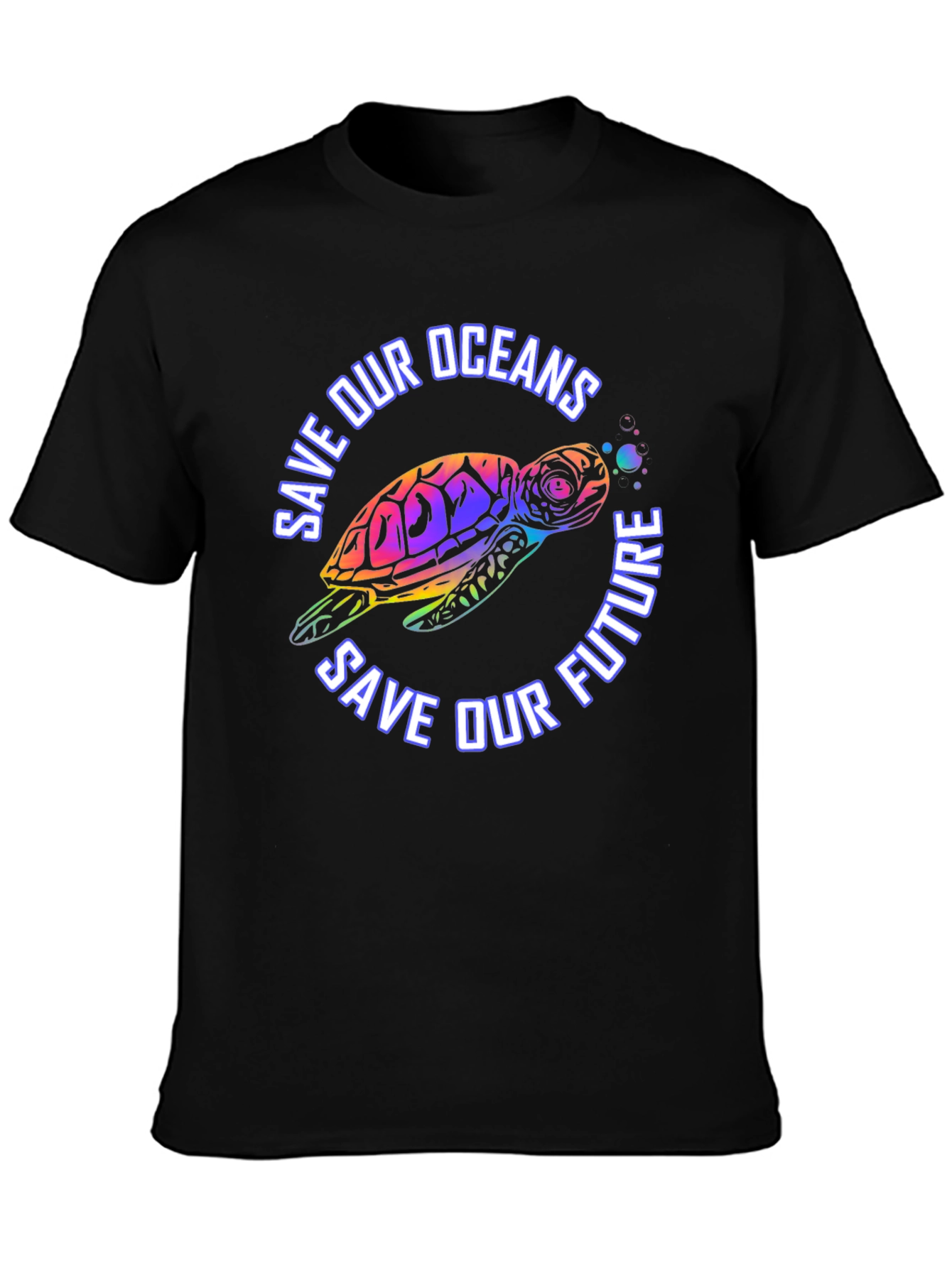 Save Our Oceans Turtle Graphic T-Shirt