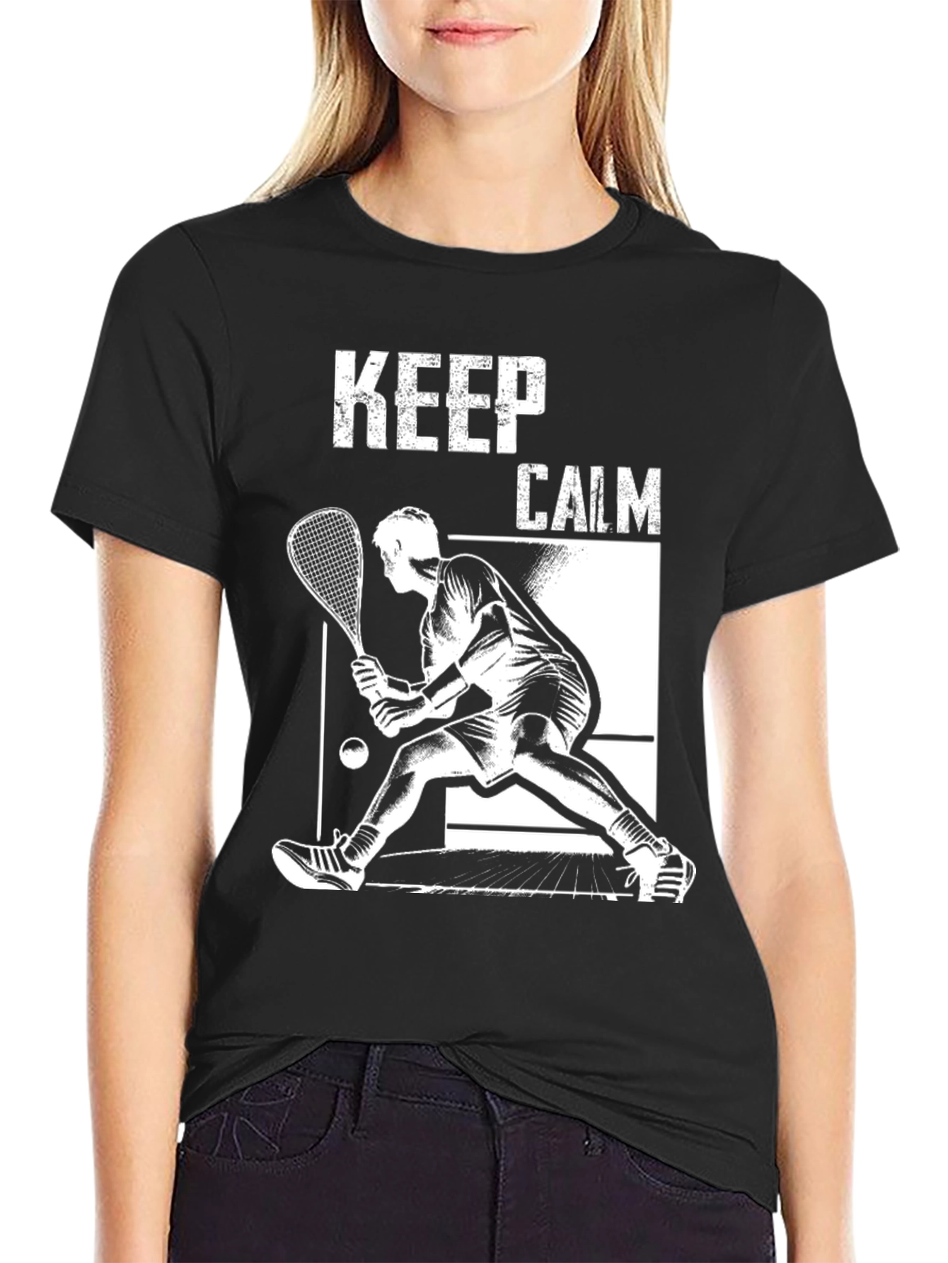 Keep Calm Squash Player Tee