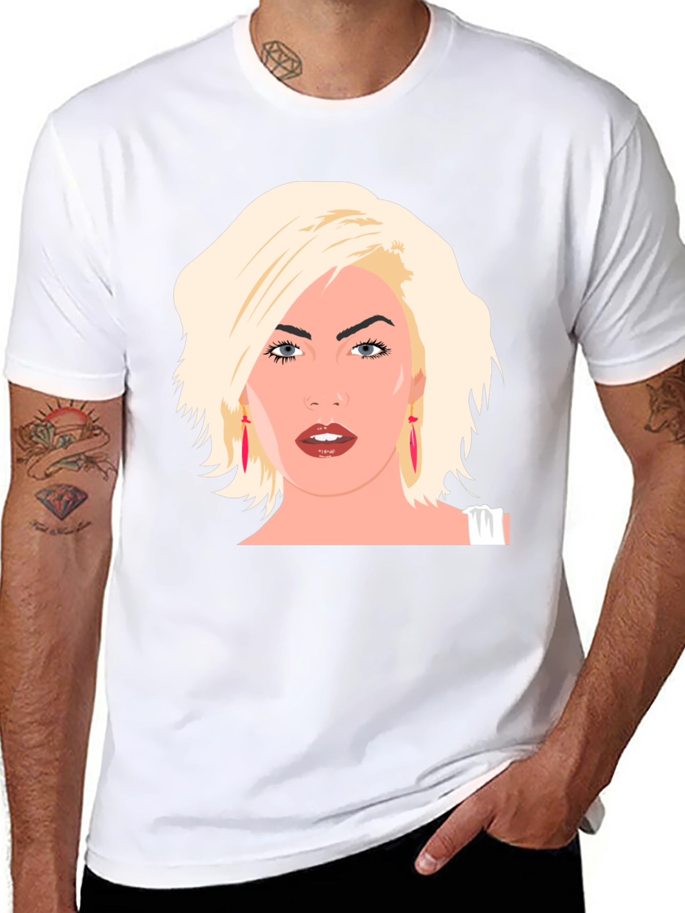 Blonde Hair Woman Graphic Tee