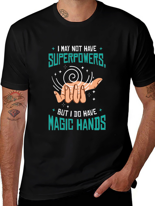 Magic Hands Graphic Tee - Novelty Print T-Shirt