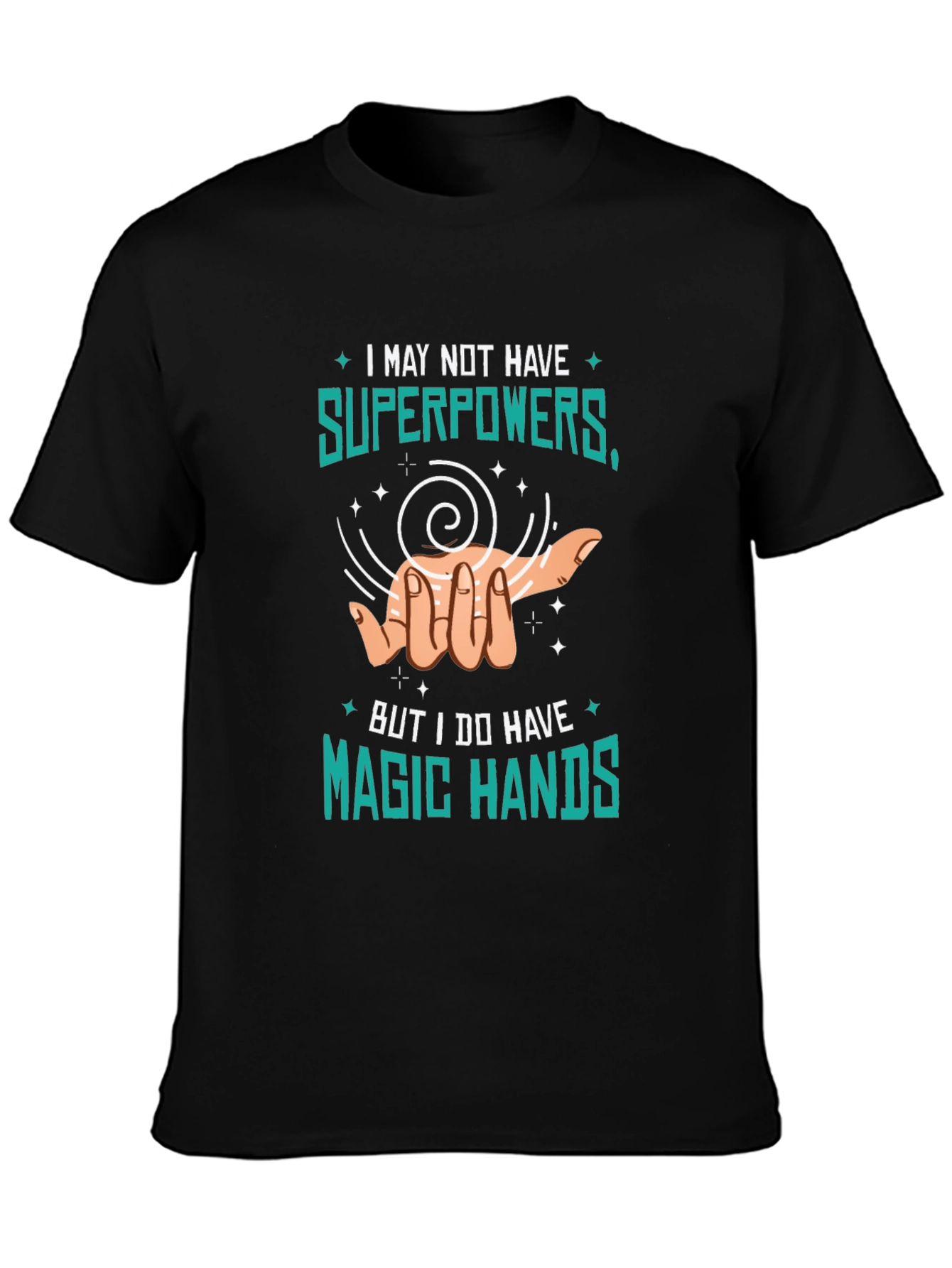 Magic Hands Graphic Tee - Novelty Print T-Shirt