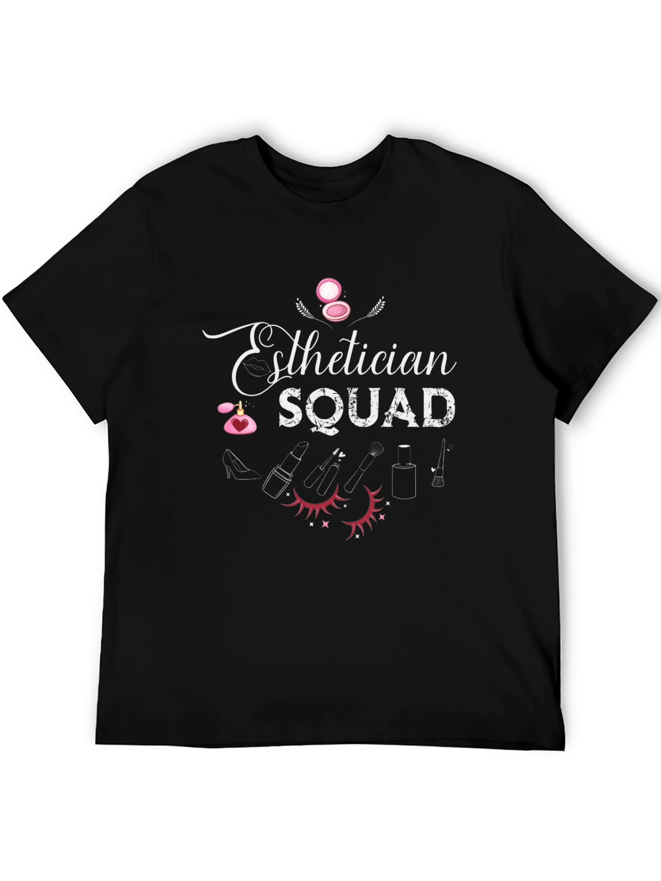Esthetician Squad Black T-Shirt - Makeup Artist Tee