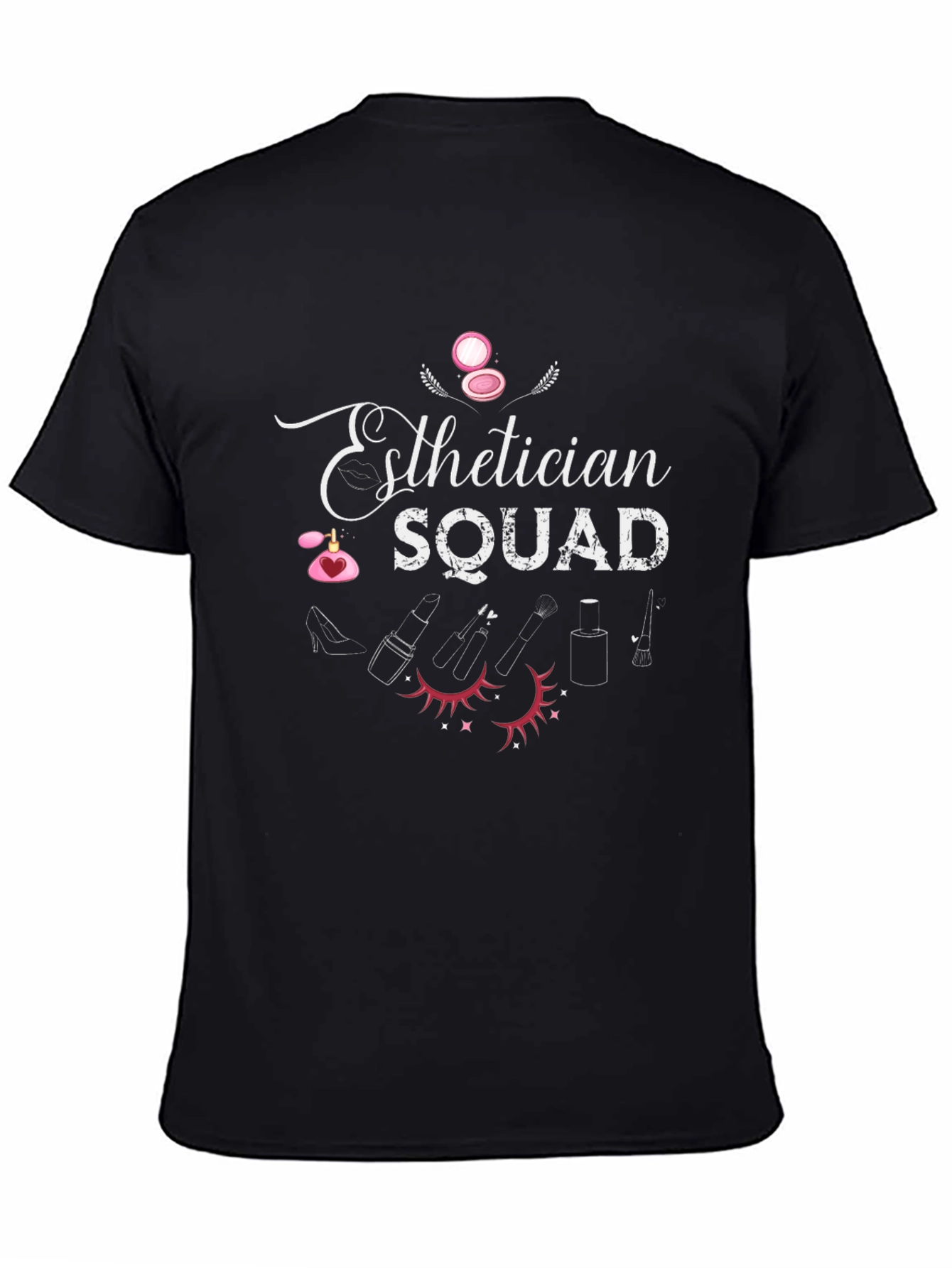 Esthetician Squad Black T-Shirt - Makeup Artist Tee