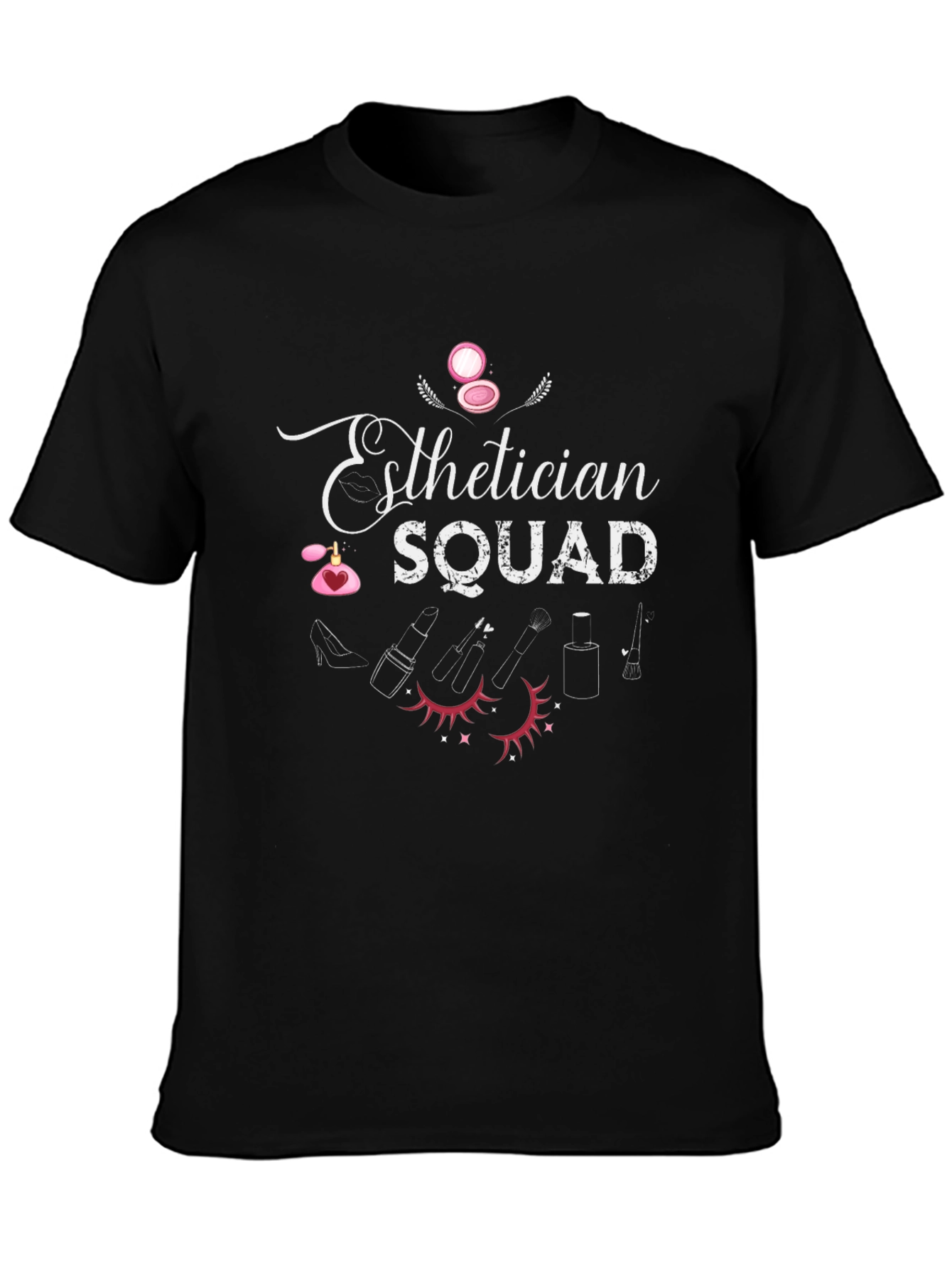 Esthetician Squad Black T-Shirt - Makeup Artist Tee