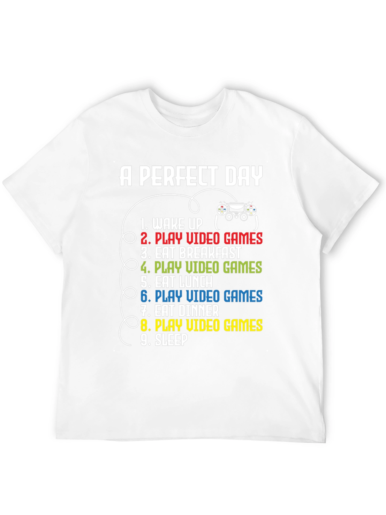 Gamer Perfect Day Black T-Shirt